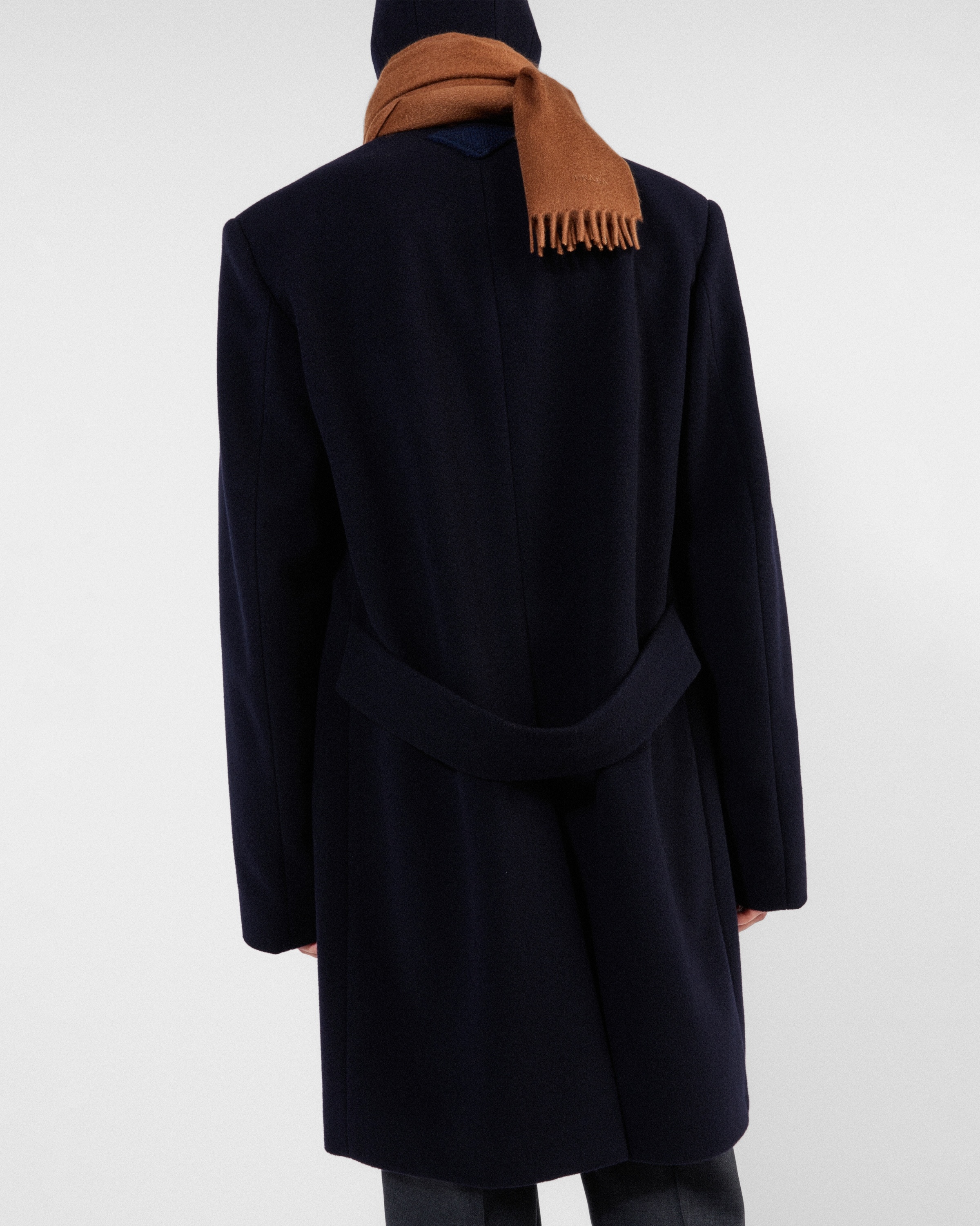 Single-breasted wool blend coat - 6