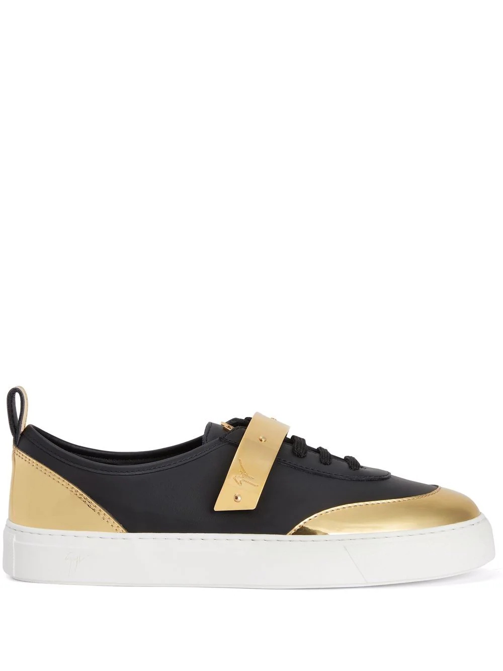 Zenas two-tone leather sneakers - 1