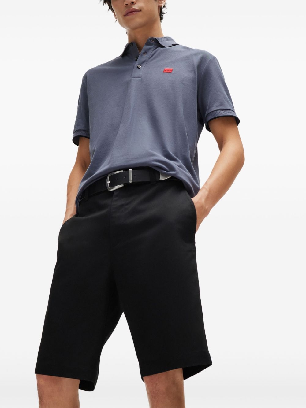 mid-rise chino shorts - 5