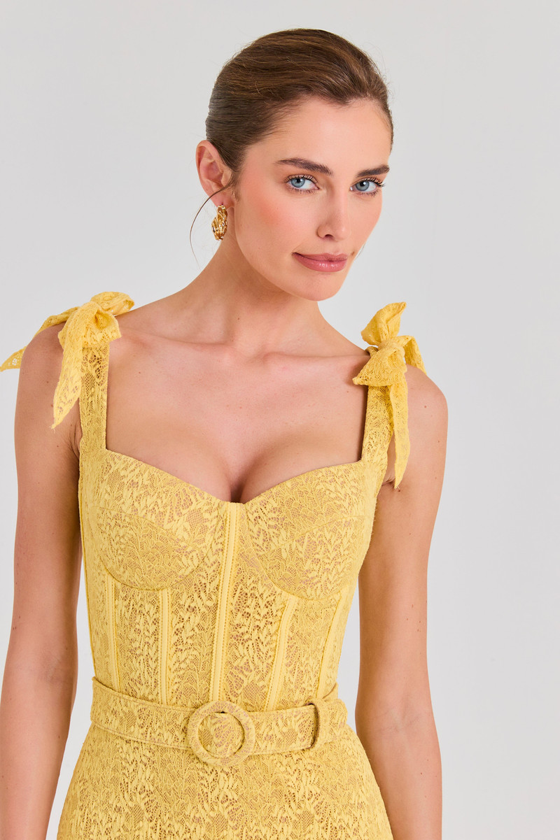NADINE MERABI Miranda Yellow Dress outlook