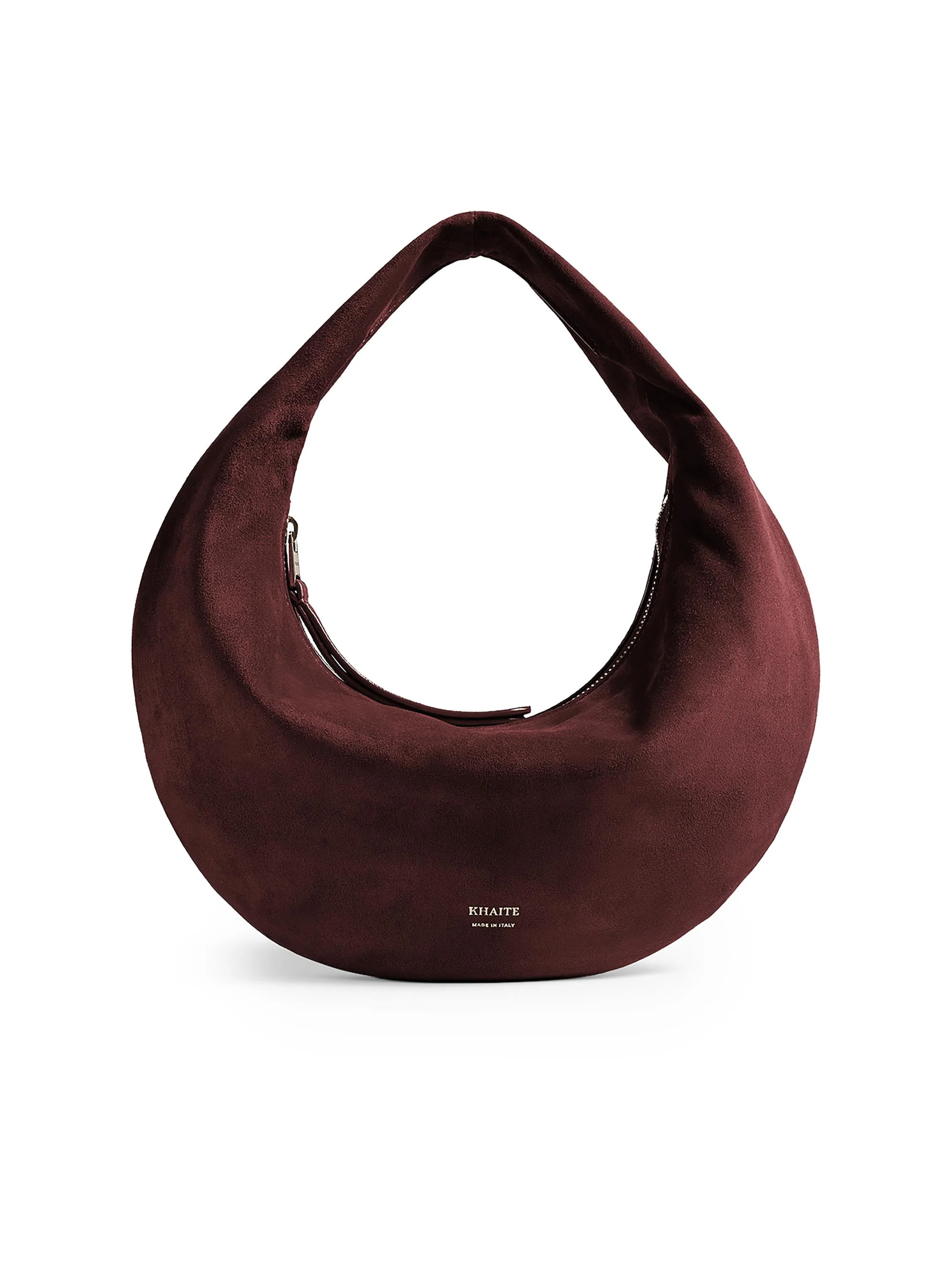 Women's Olivia Mini Suede Hobo Bag - Rouge Noir - 1