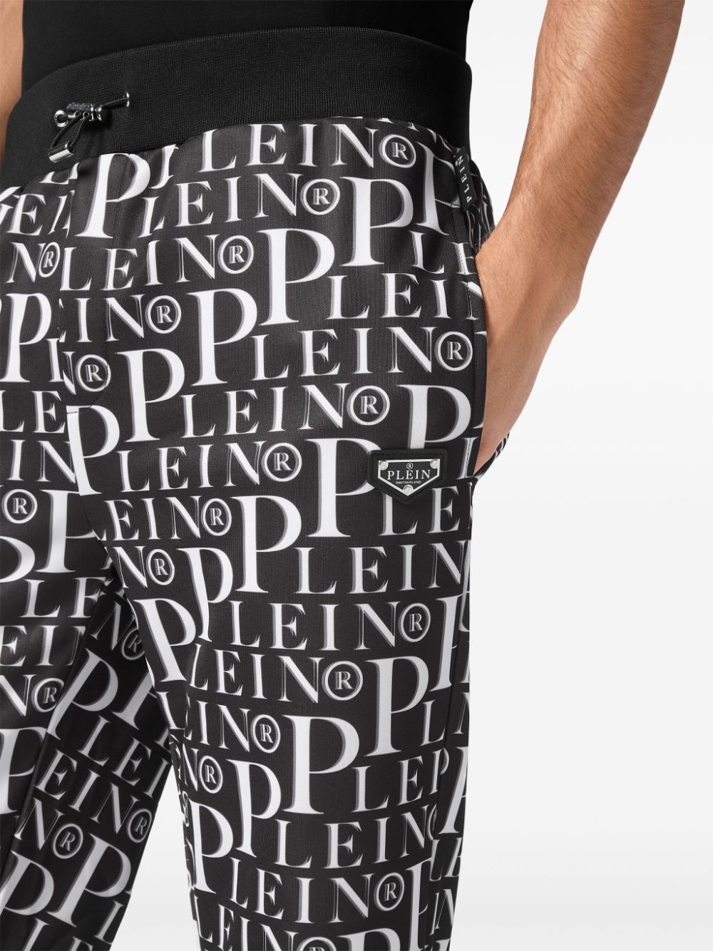 all-over logo-print track pants - 5