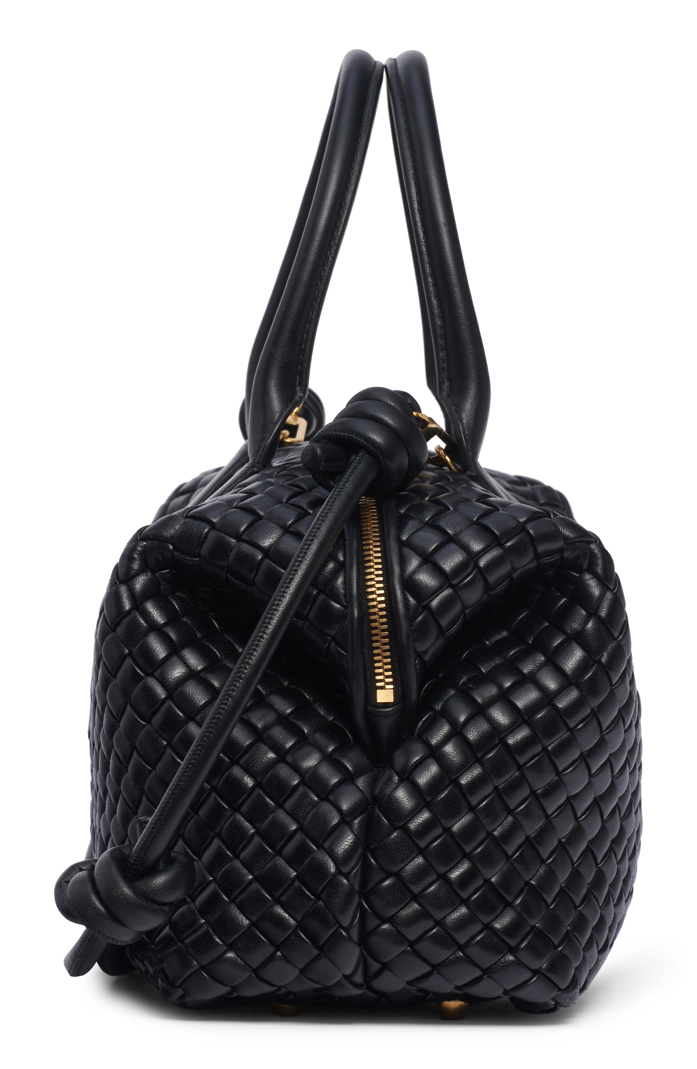 Bauletto Padded Intrecciato Leather Bowler Bag - 5