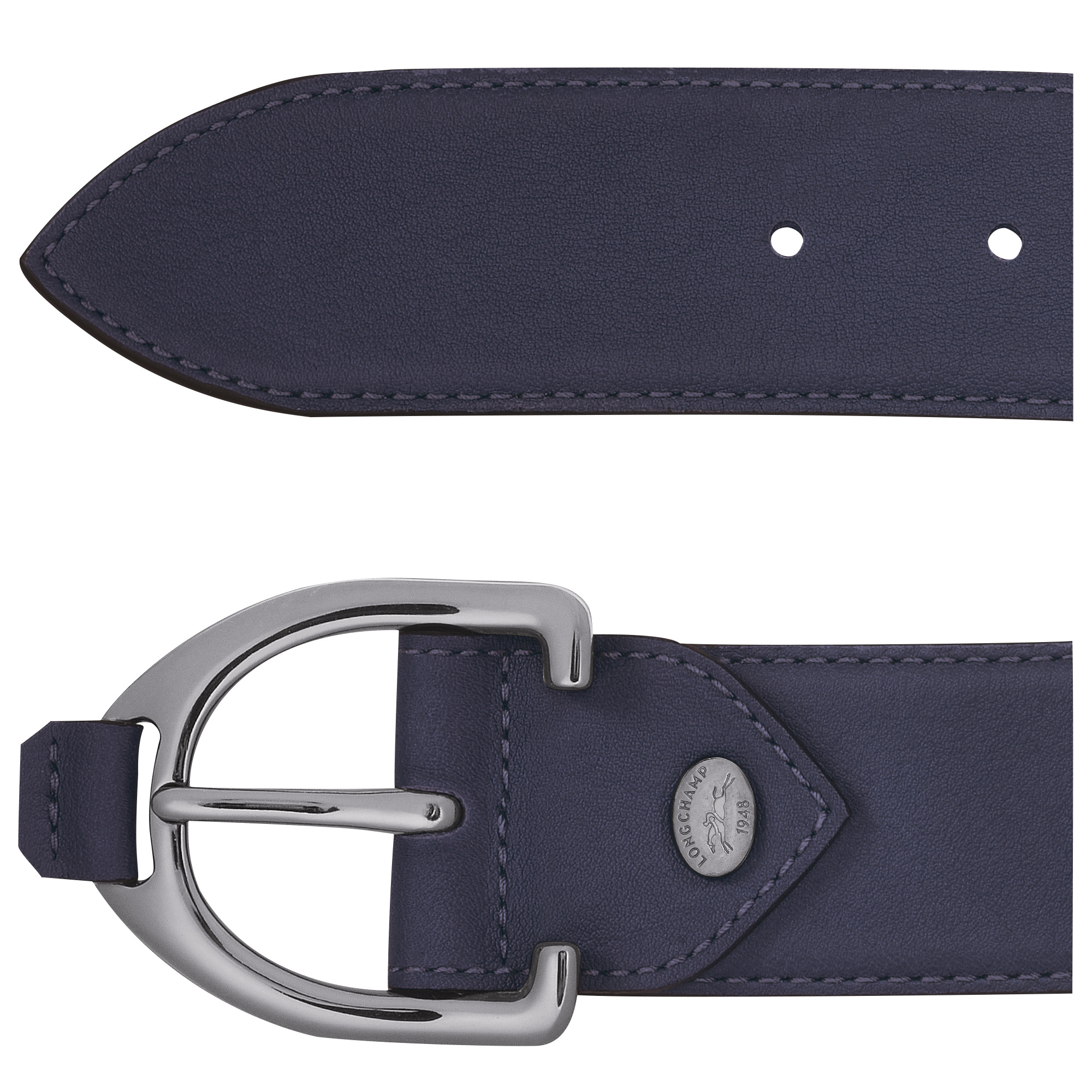 Longchamp 3D Ladies' belt Bilberry - Leather - 2