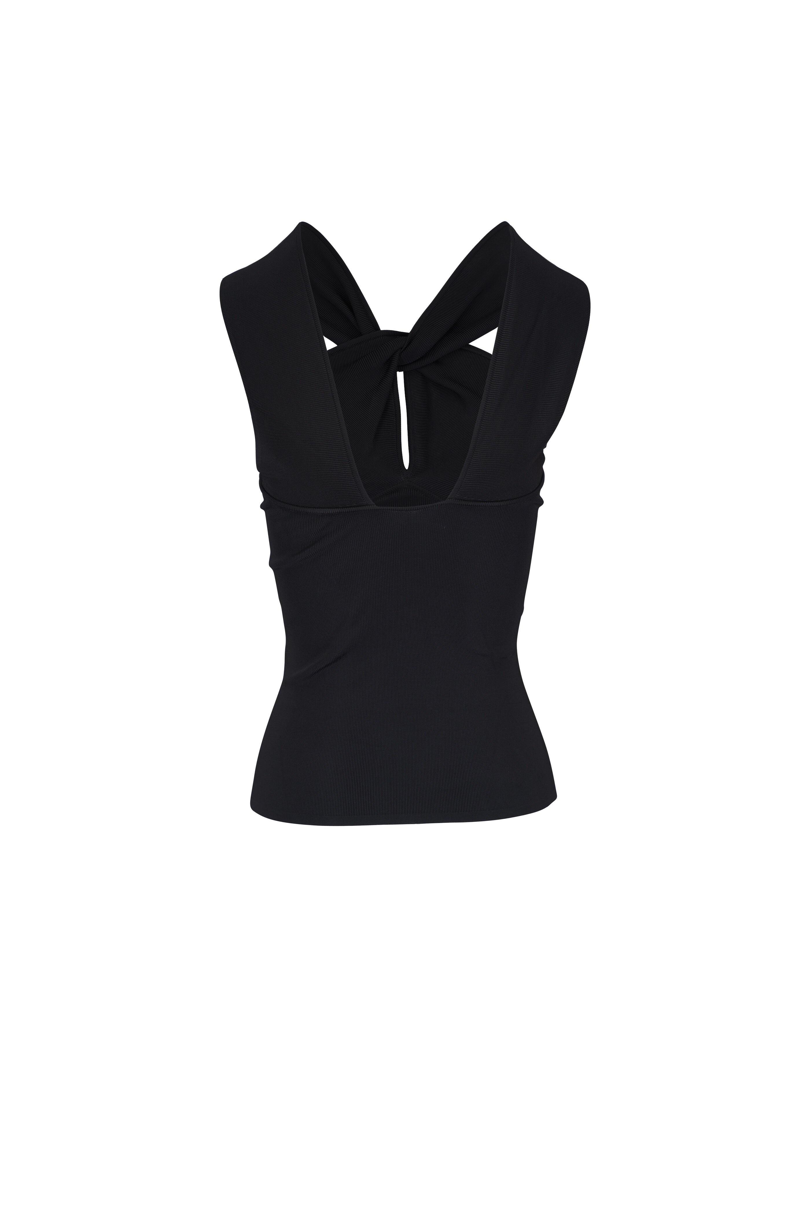 Crush Halter Neck Top Black - 1