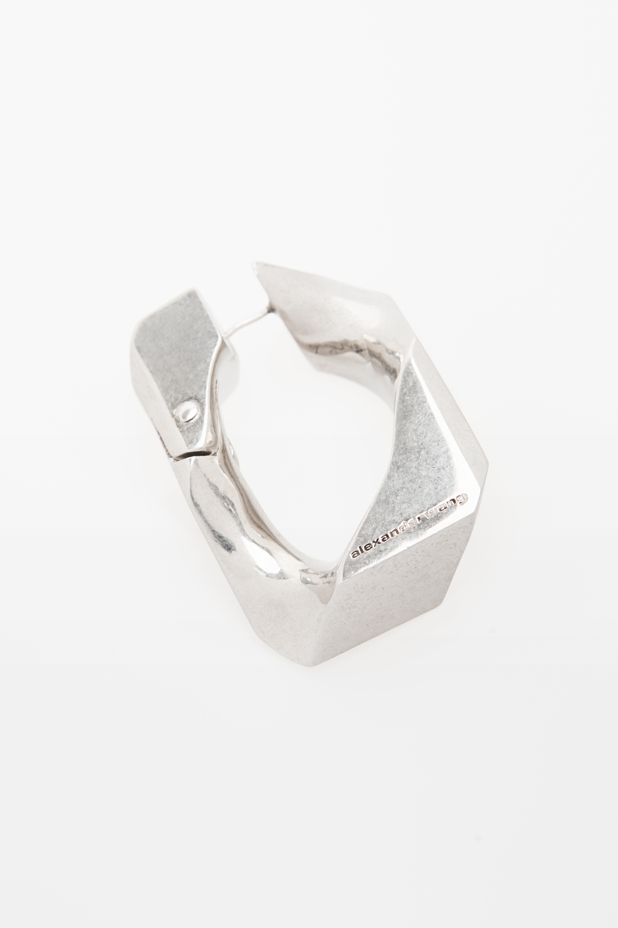 CHAIN-LINK EARRING IN ALUMINUM - 3