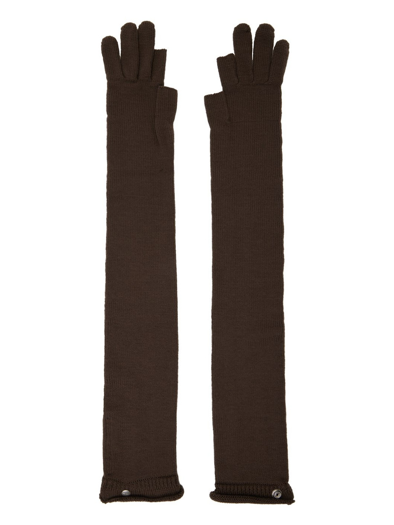 Rick Owens Brown Opera Gloves outlook