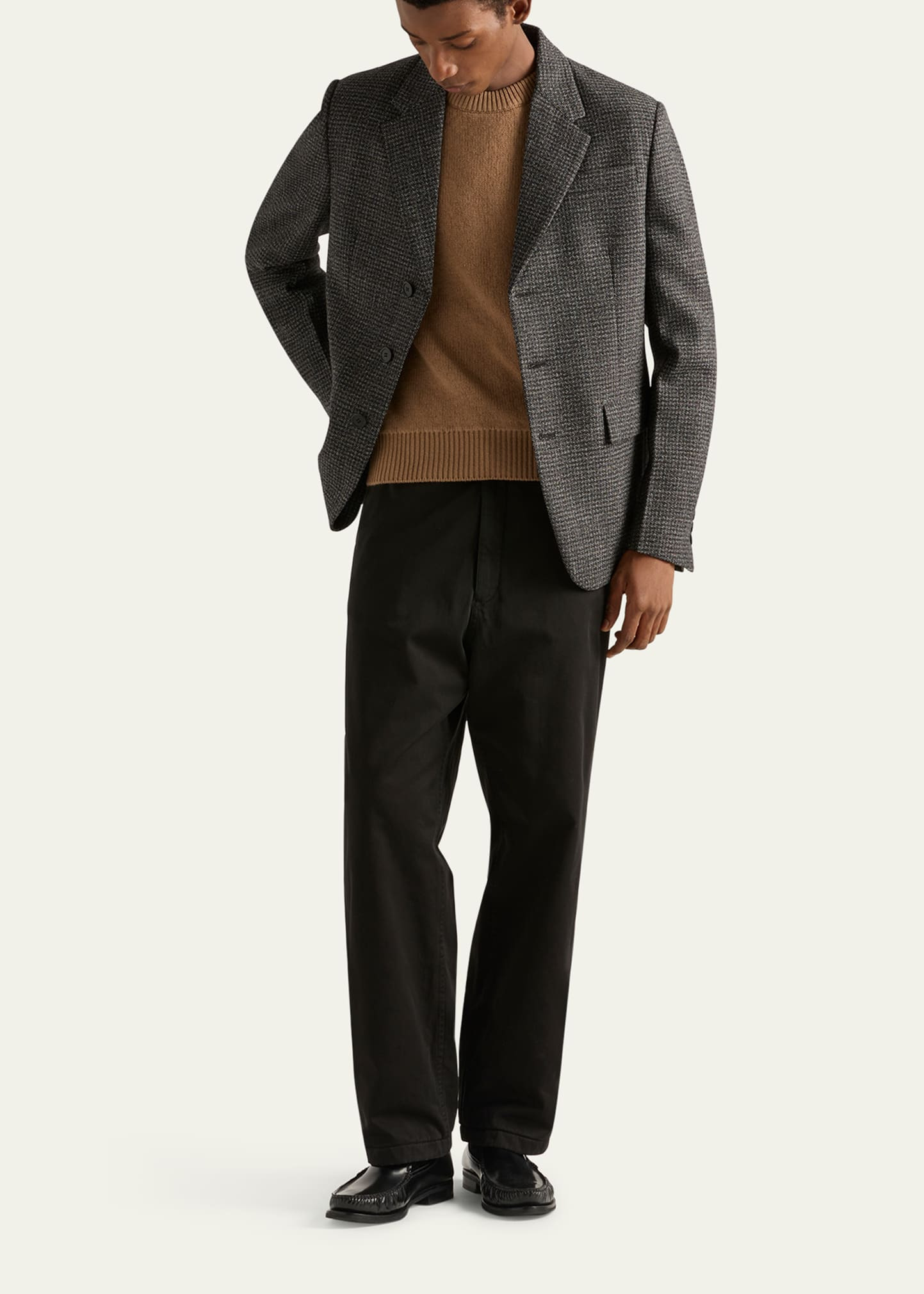 Men's Cotton Gabardine Flat-Front Pants - 2
