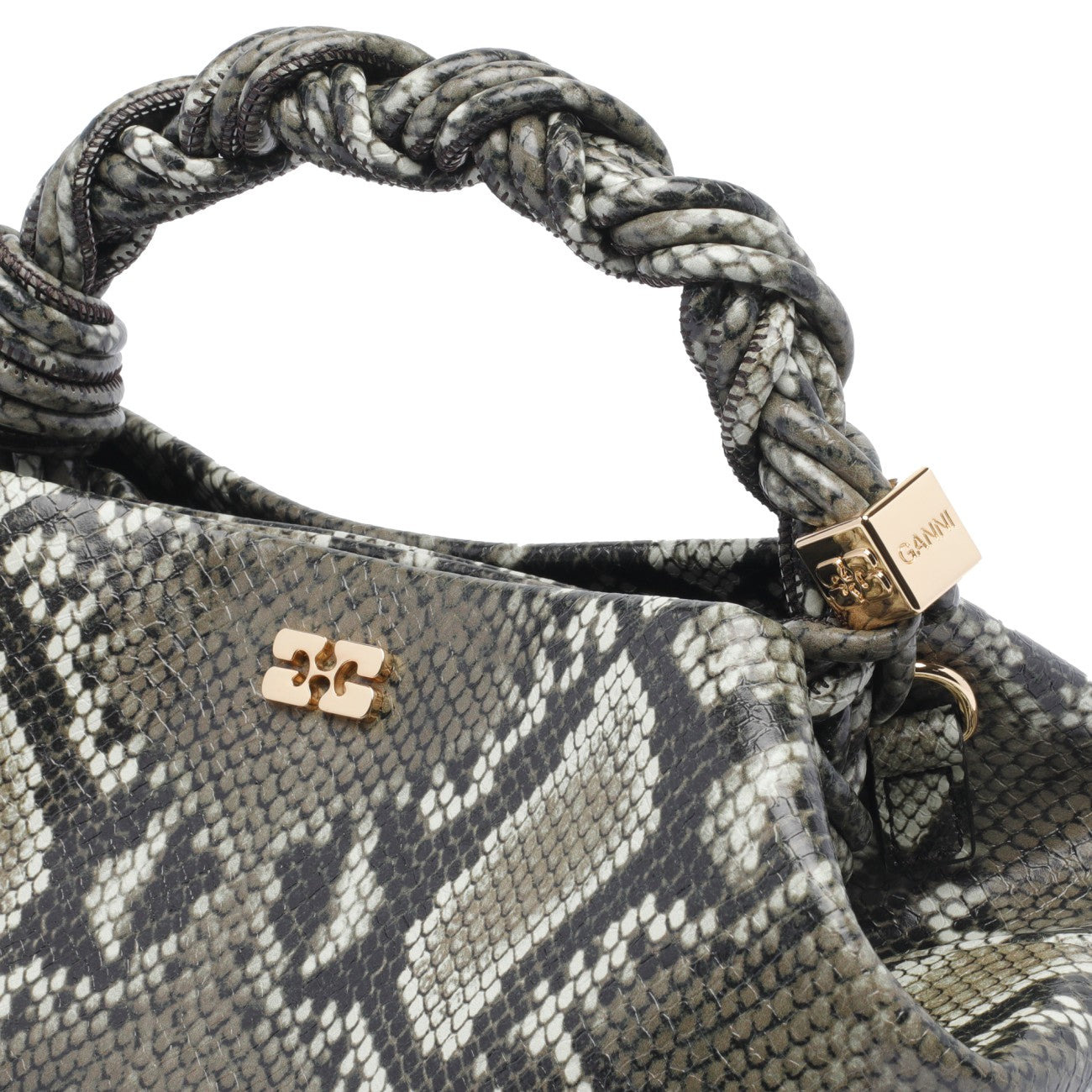 Ganni Women Small Bou Snake Handbag - 4