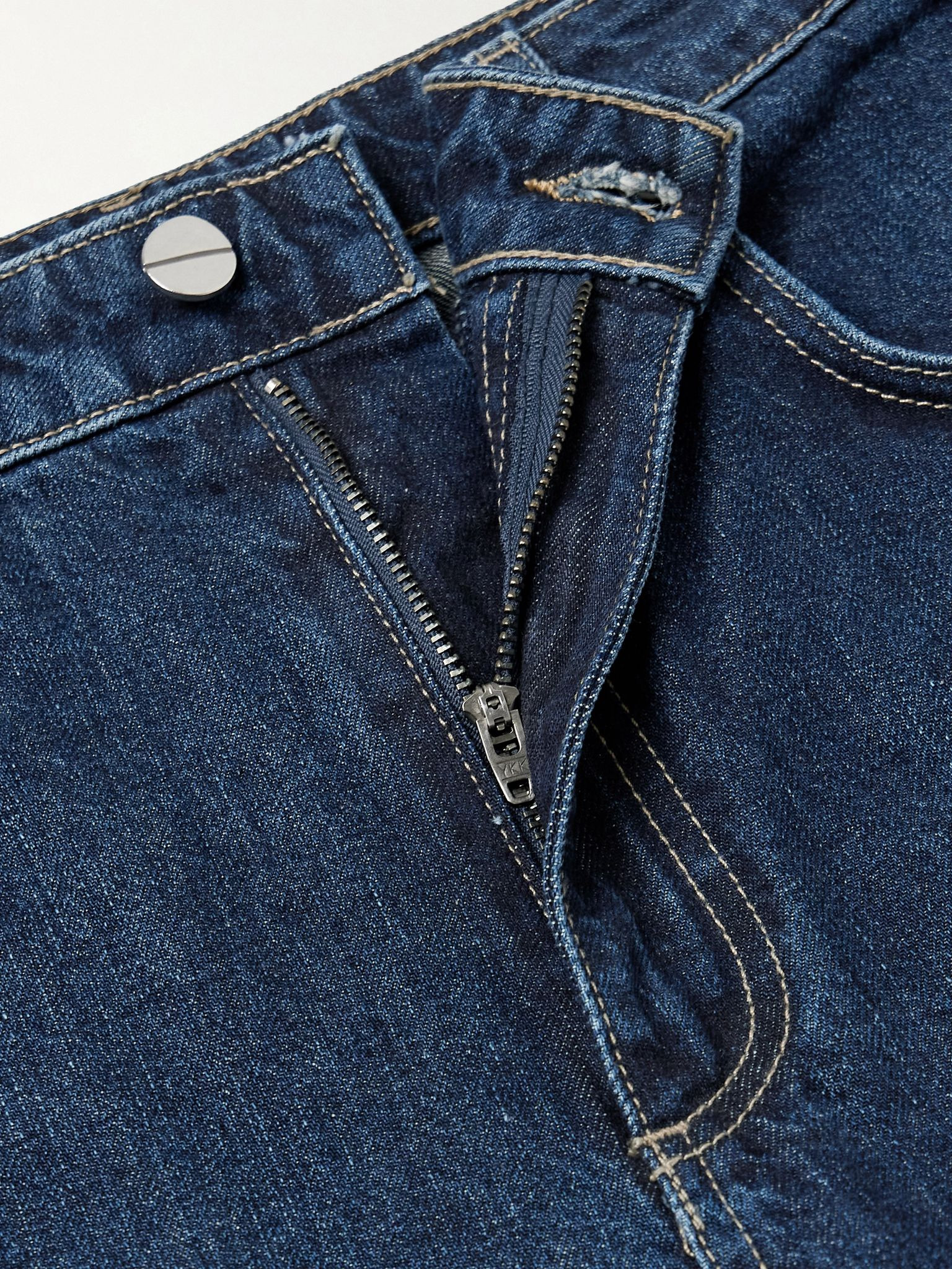 High-rise tapered jeans Dark denim - 4