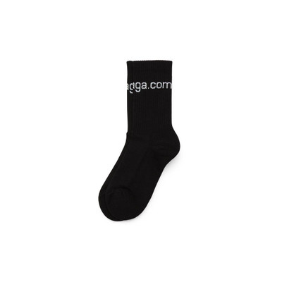 BALENCIAGA Men's Bal.com Socks in Black outlook