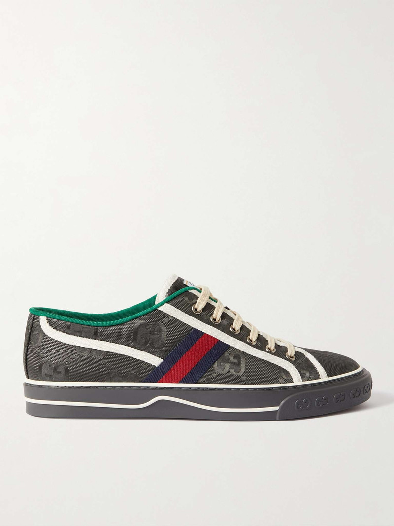 Off the Grid Webbing-Trimmed Monogrammed ECONYL Canvas Sneakers - 1