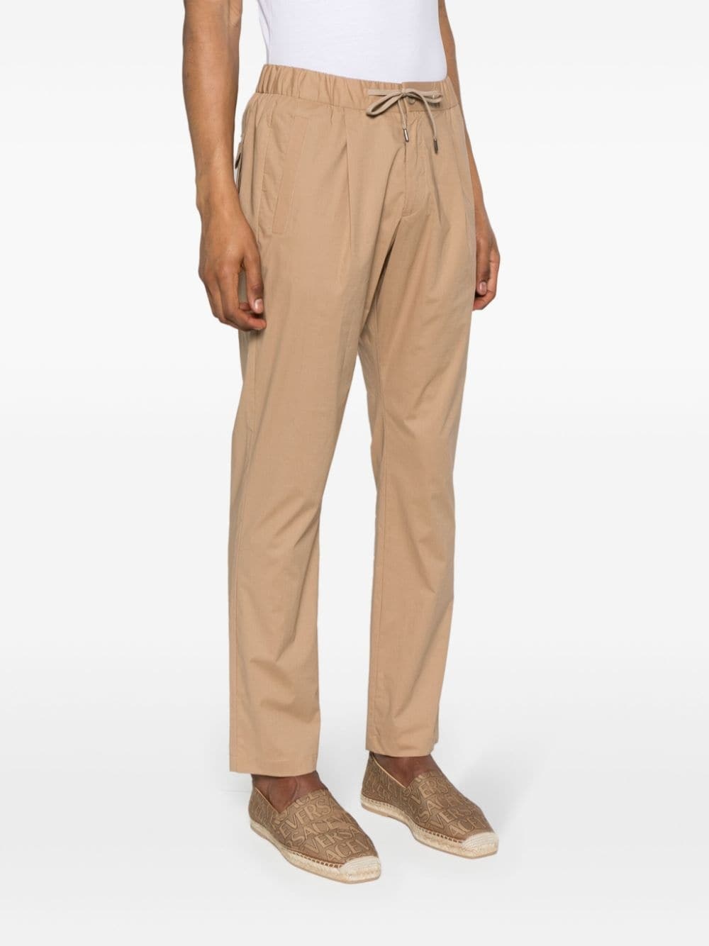 inverted-pleat tapered trousers - 3