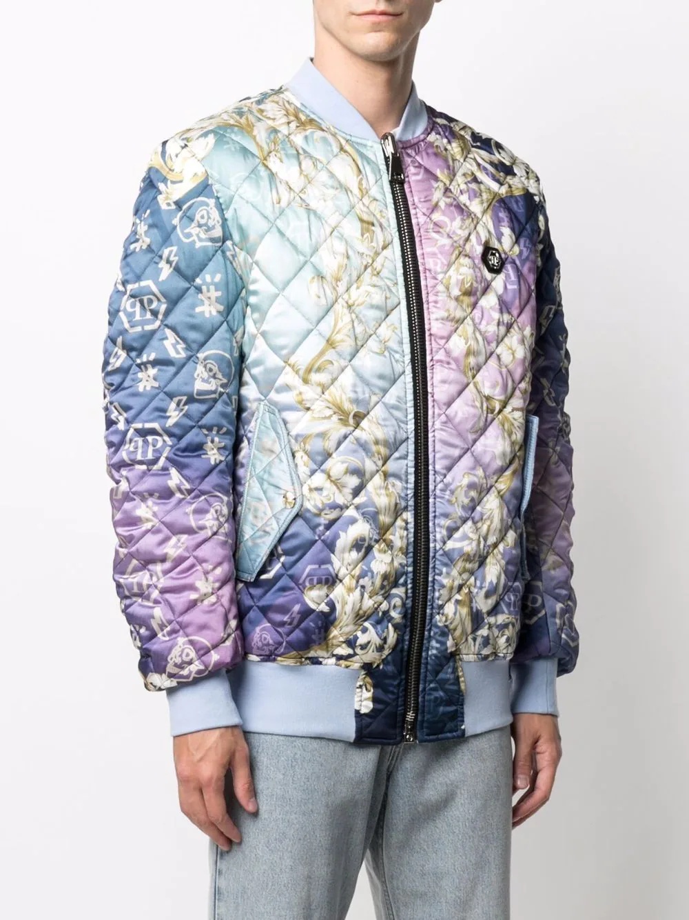 New Baroque quilted bomber jacket - 3