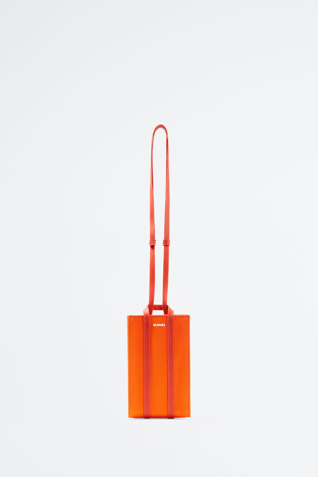 ORANGE MICRO PARALLELEPIPEDO BAG - 1