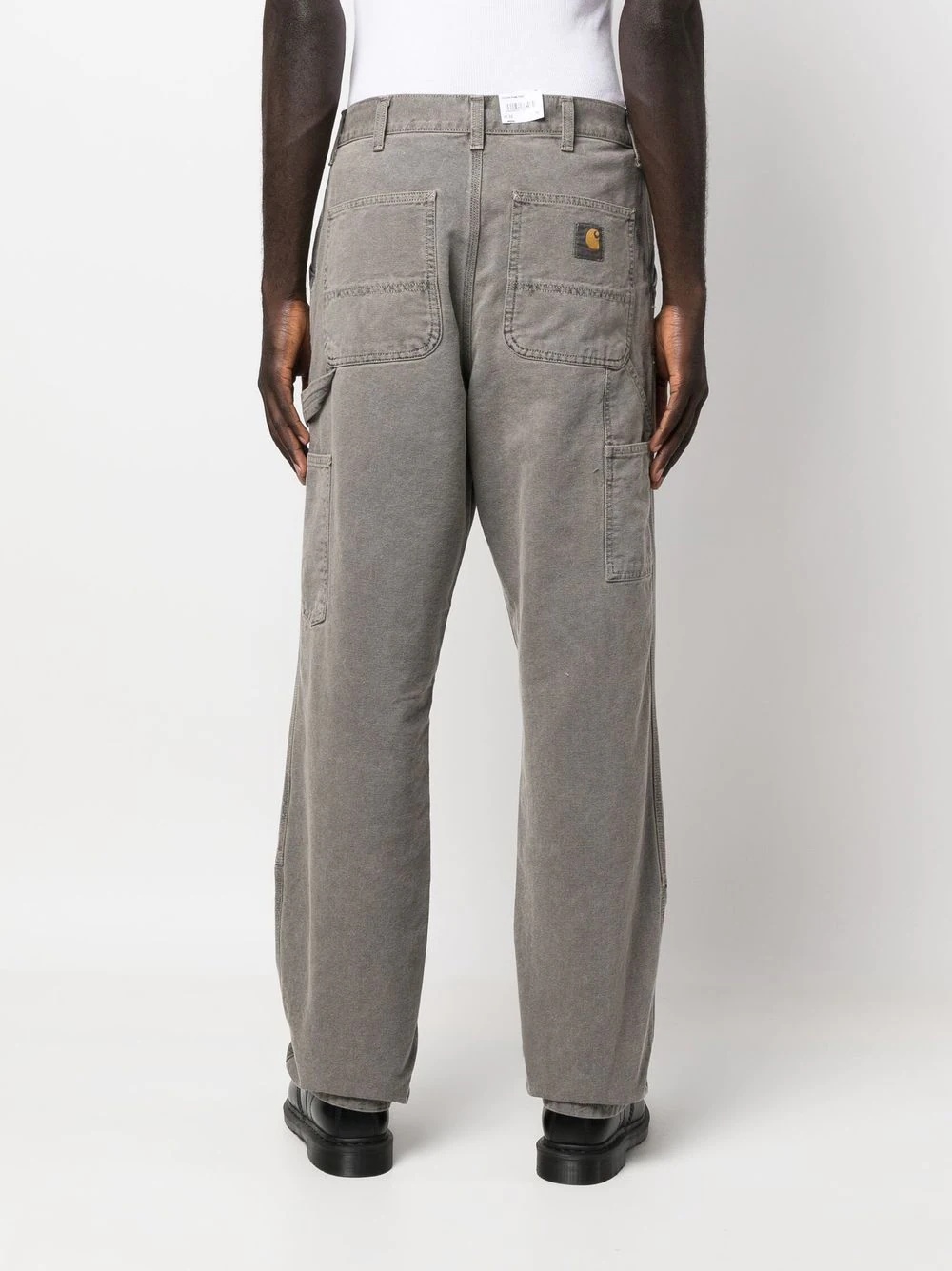 faded organic cotton trousers - 4