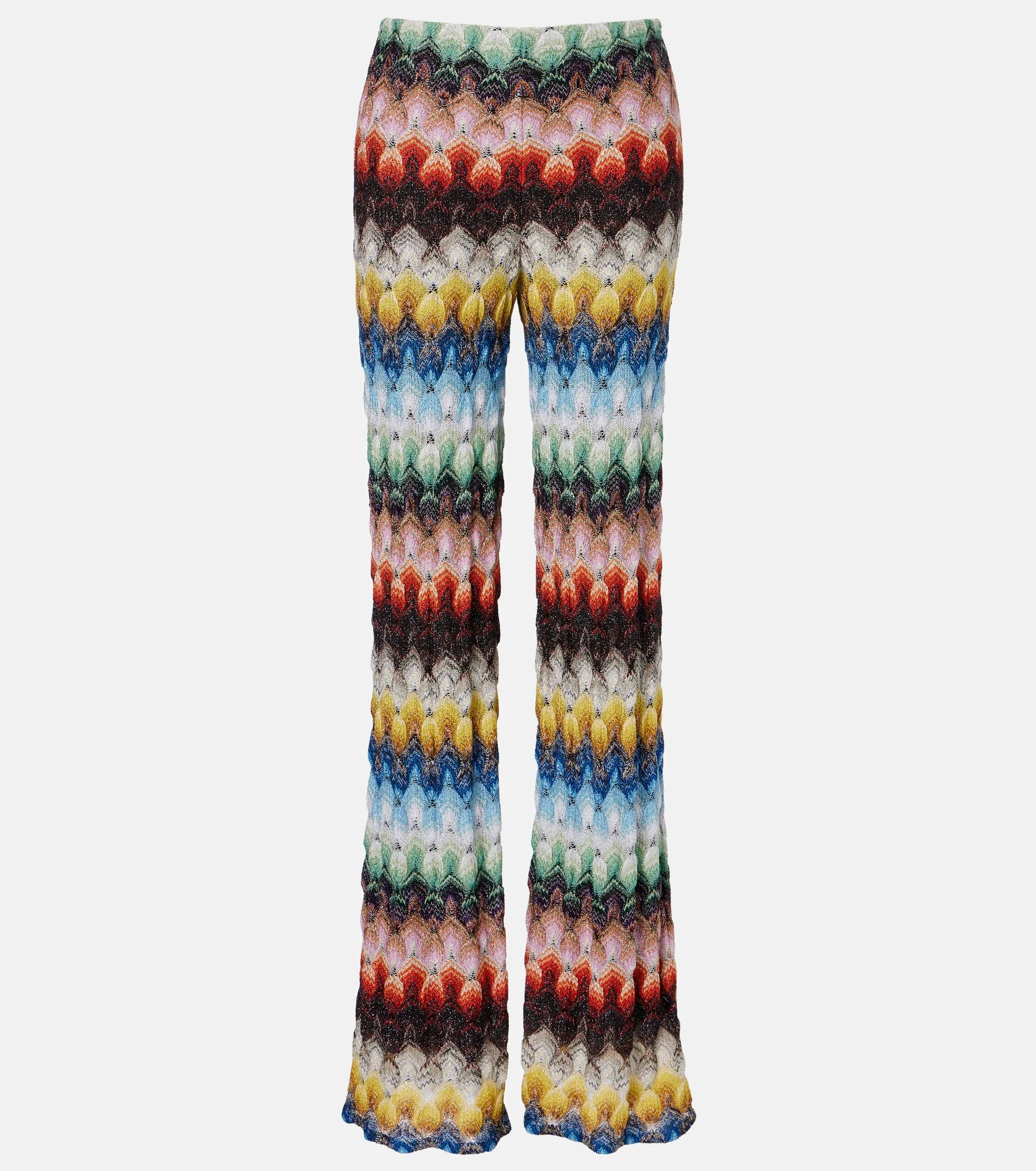 Lamé wide-leg pants - 1