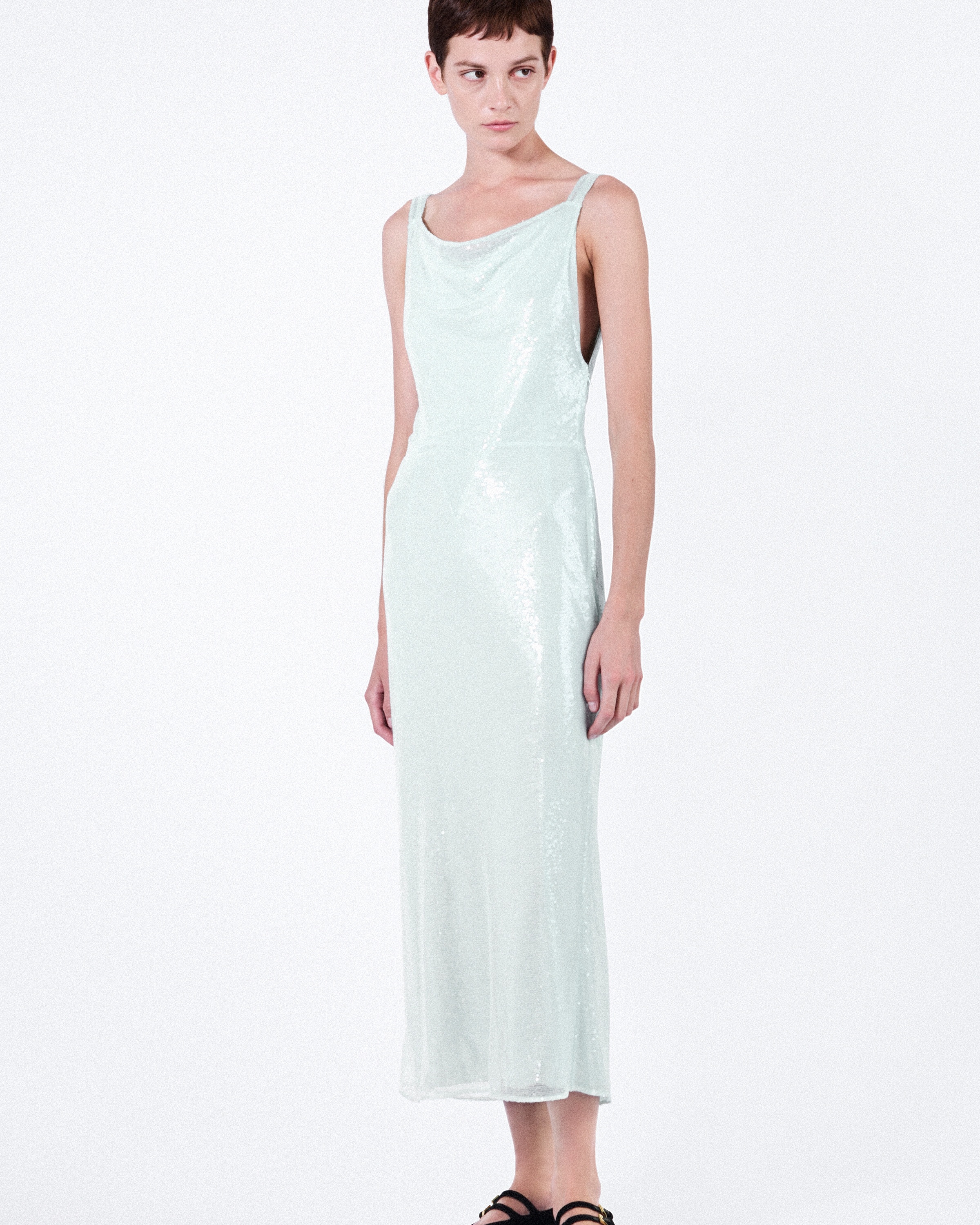 Sequined tulle dress - 3