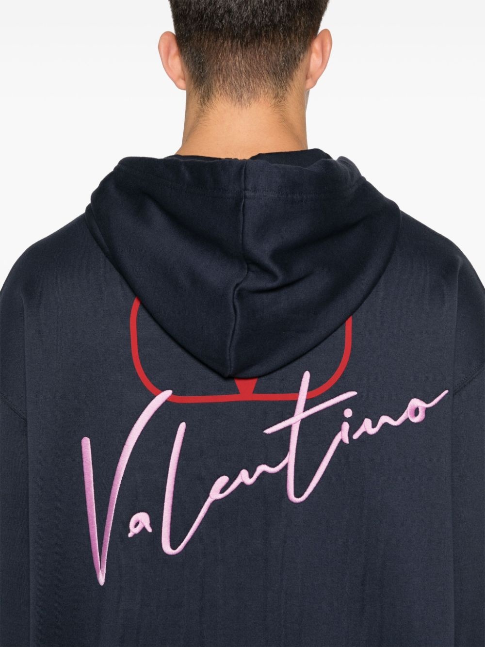 logo-embroidered hoodie - 5