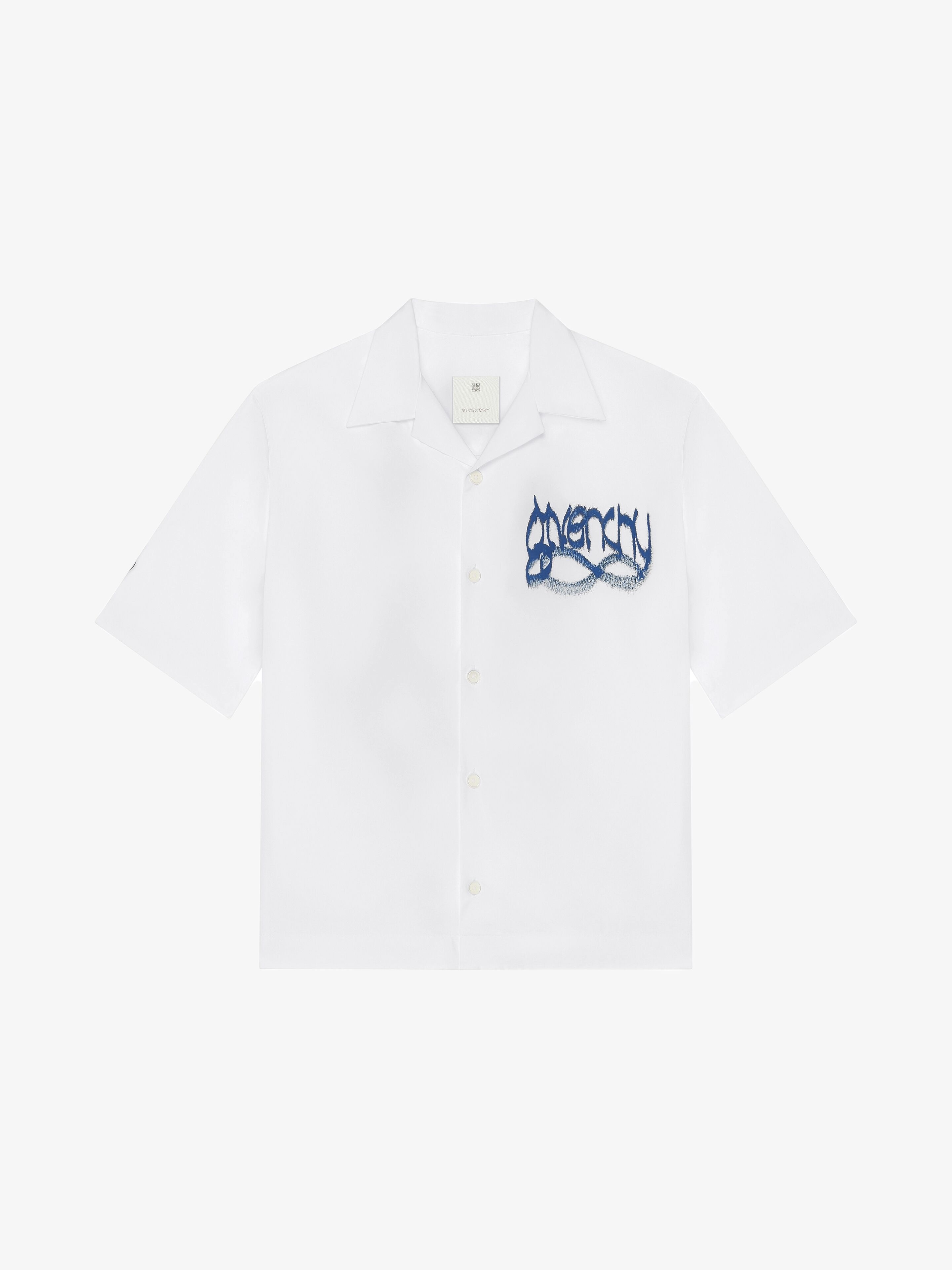 HAWAIIAN SHIRT IN POPLIN WITH GIVENCHY INFINITY PRINT - 1