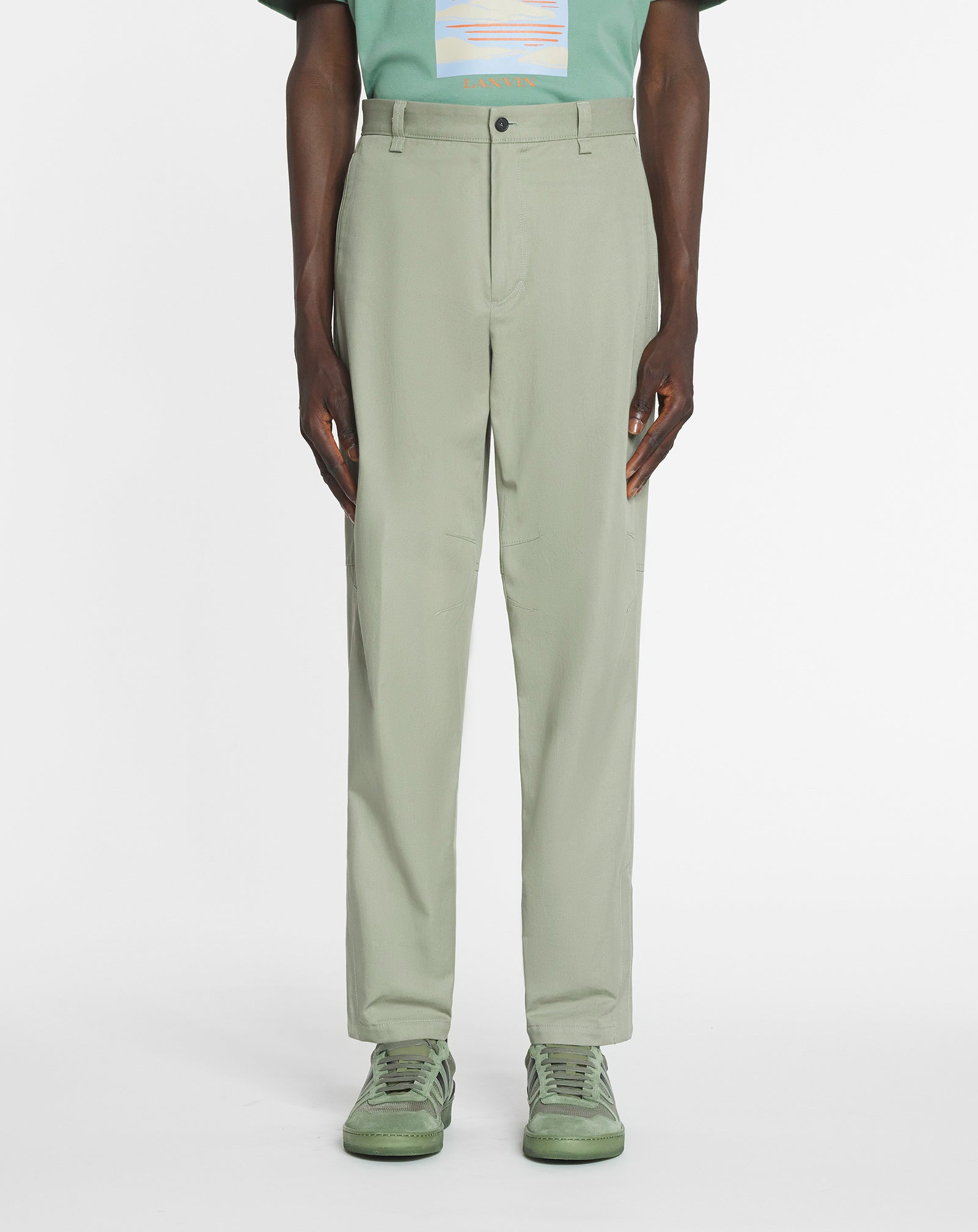 COTTON BIKER PANTS - 3