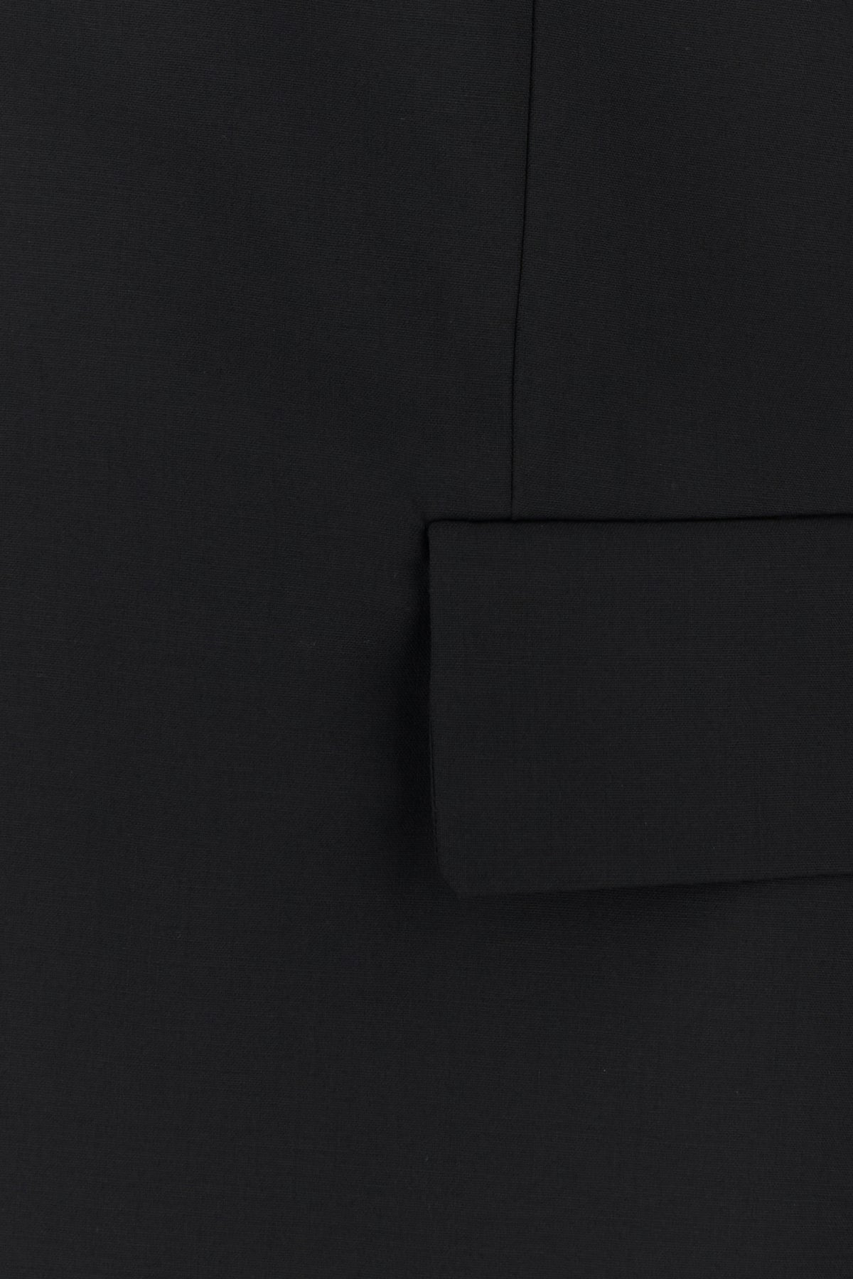 Black stretch wool blazer - 3