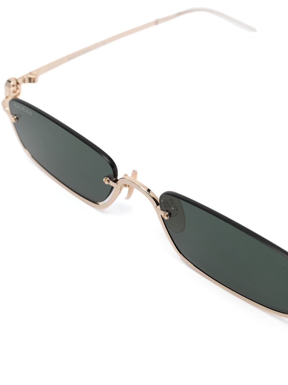 rectangular-frame tinted sunglasses - 3