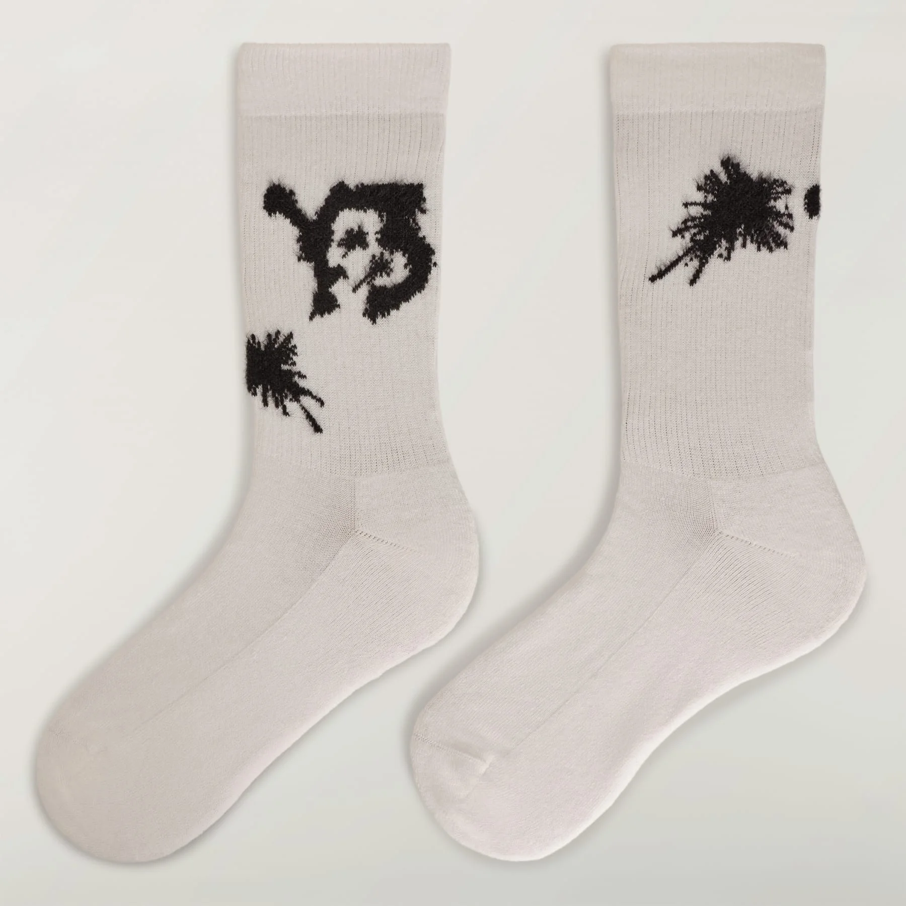 Y-3 CHITO GRAPHIC CREW SOCKS - 1
