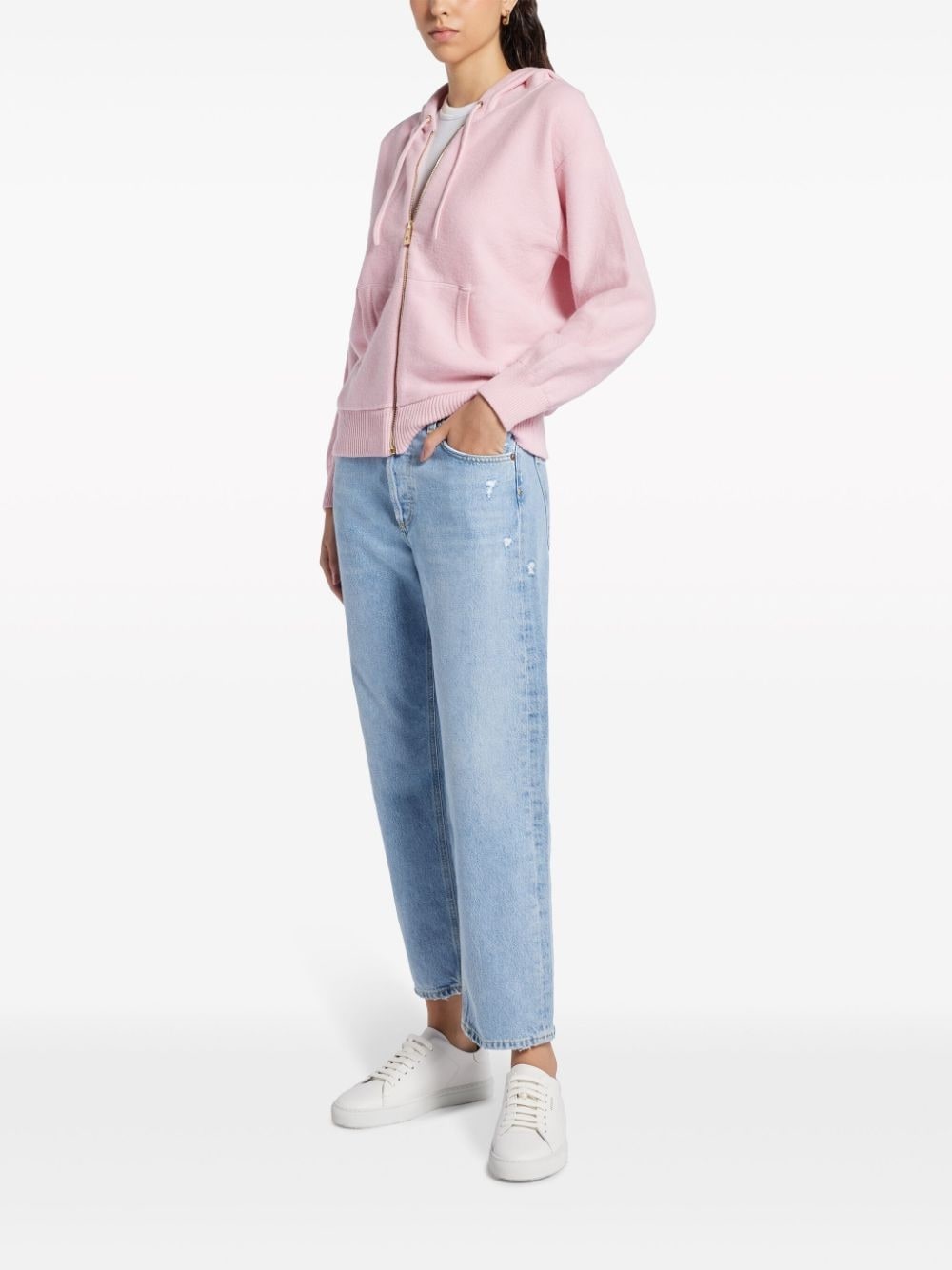 Medusa-Head textured hoodie - 2