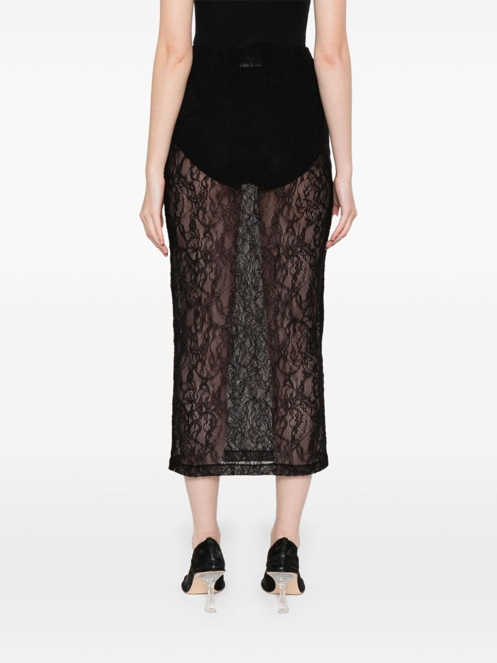 lace midi skirt - 4
