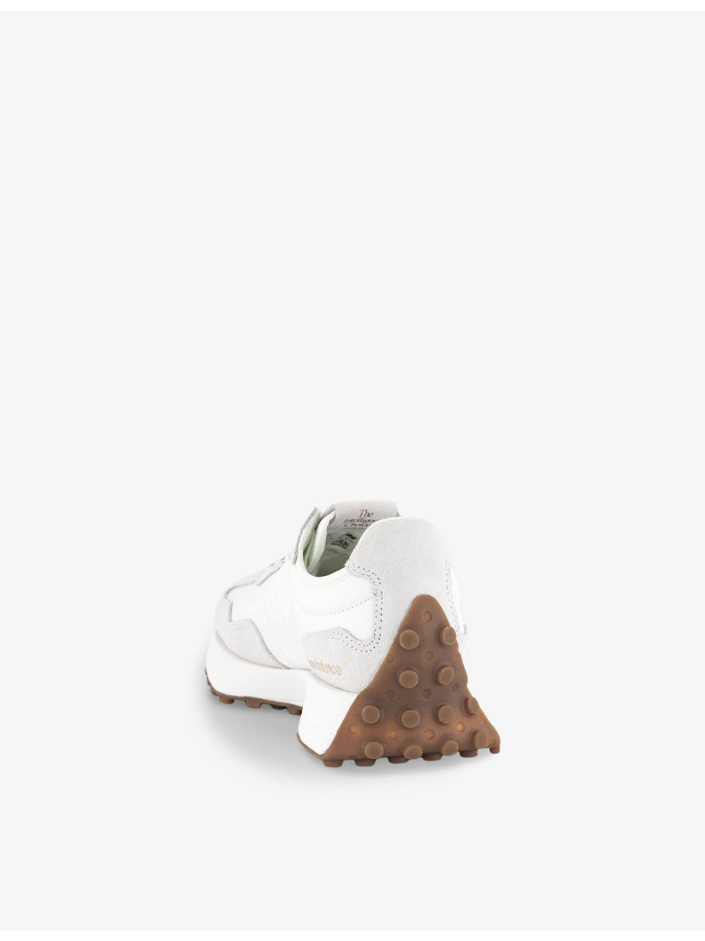 327 logo-embroidered suede and woven low-top trainers - 4