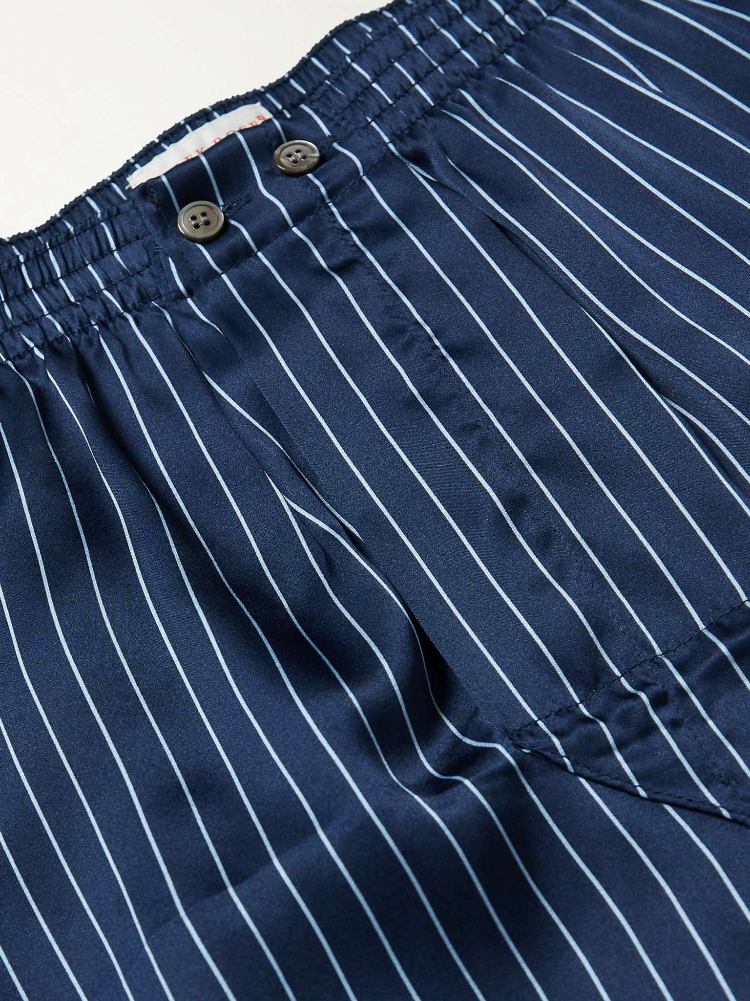 Striped Silk Boxer Shorts - 5