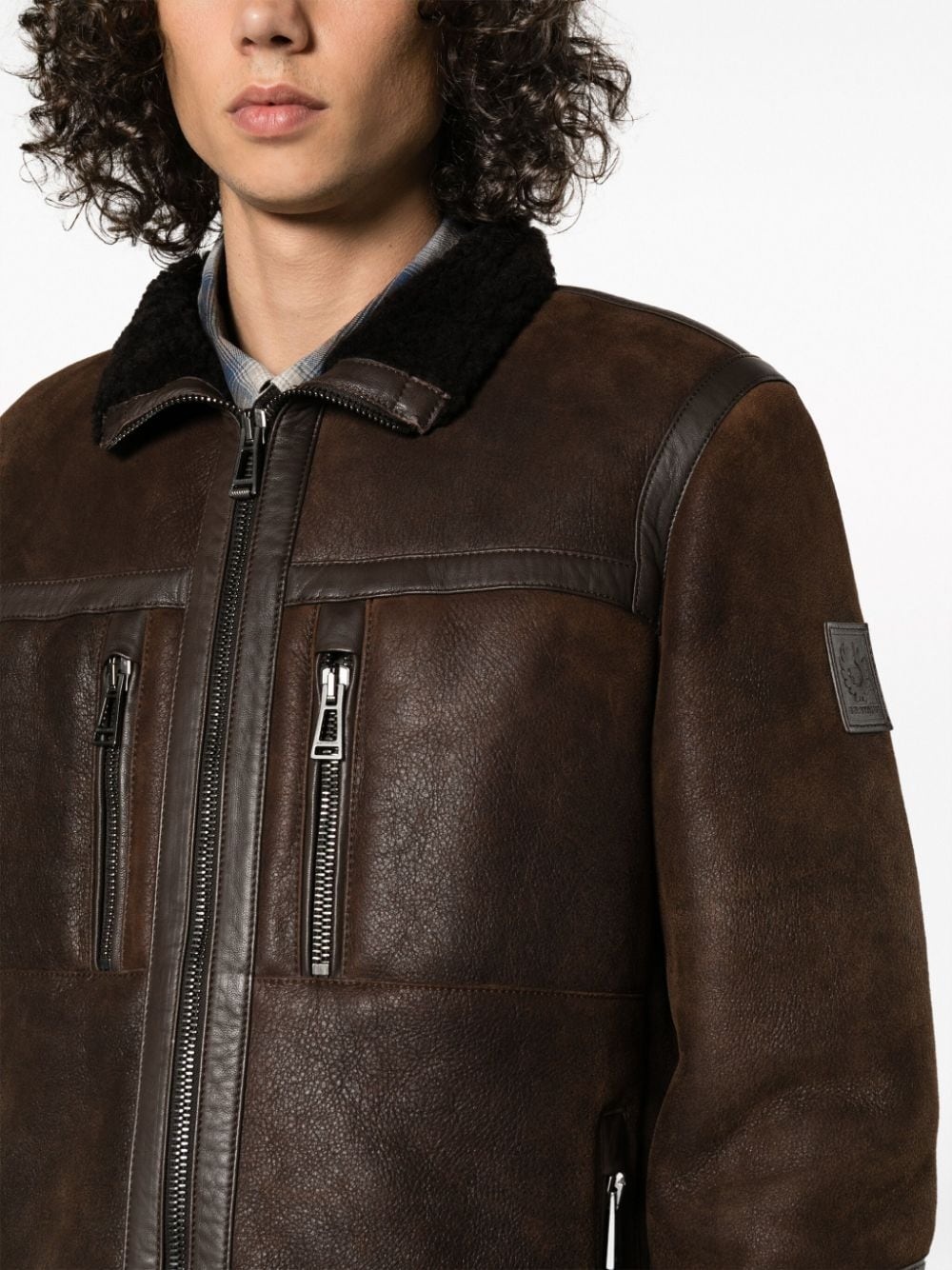 Tundra zip-up leather jacket - 5