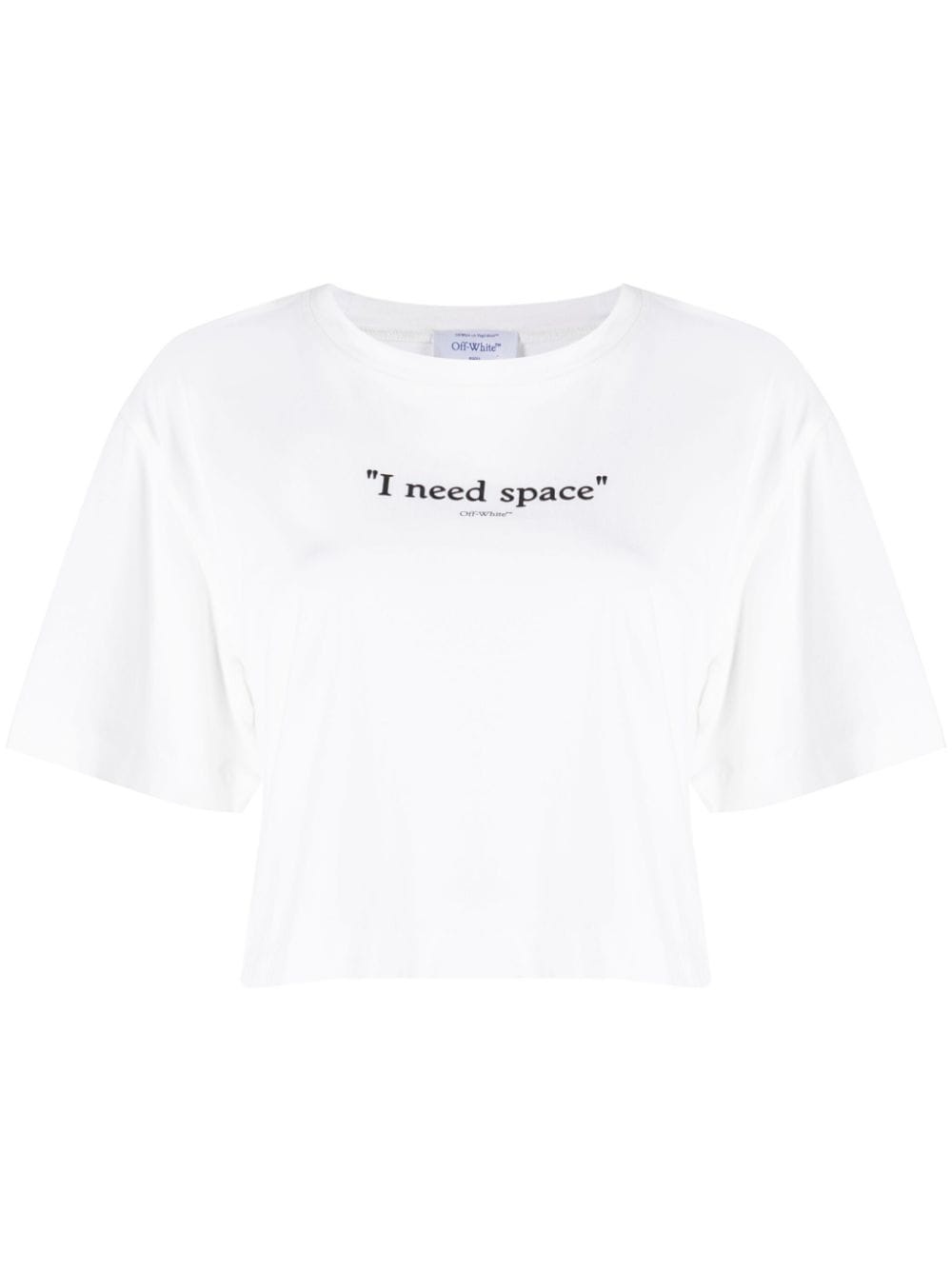 slogan-print cotton T-shirt - 1