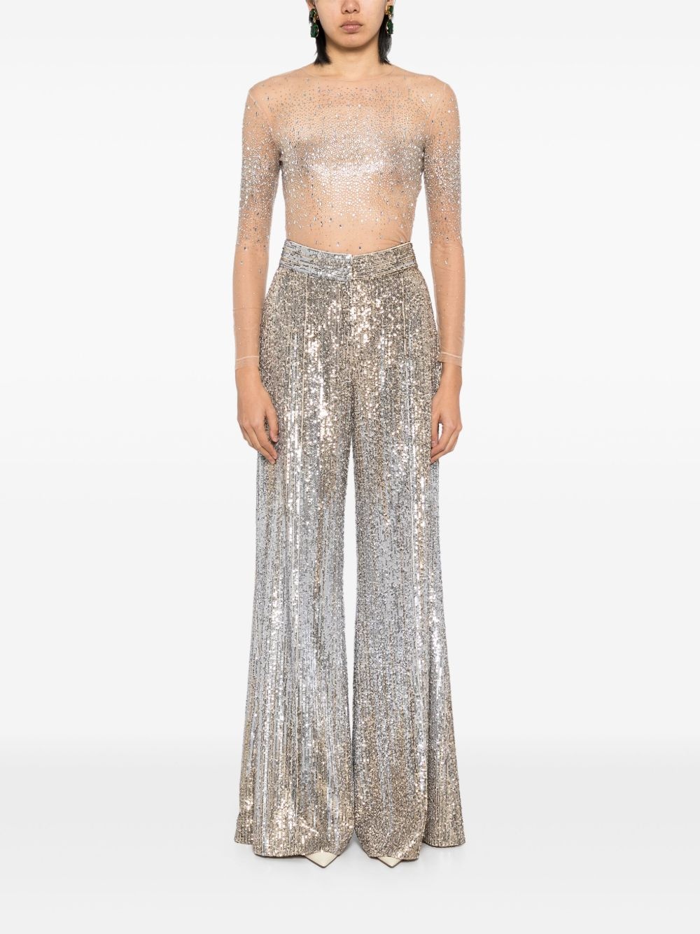 gradient-sequinned trousers - 2