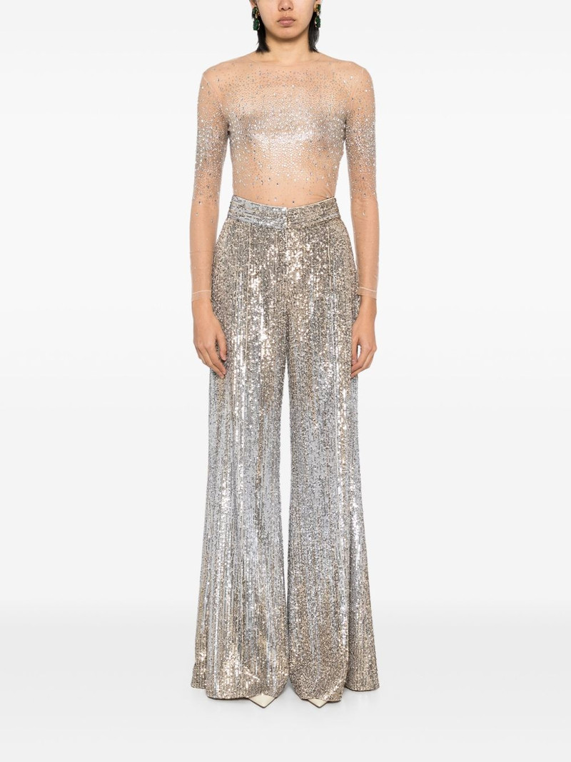 ELIE SAAB gradient-sequinned trousers outlook