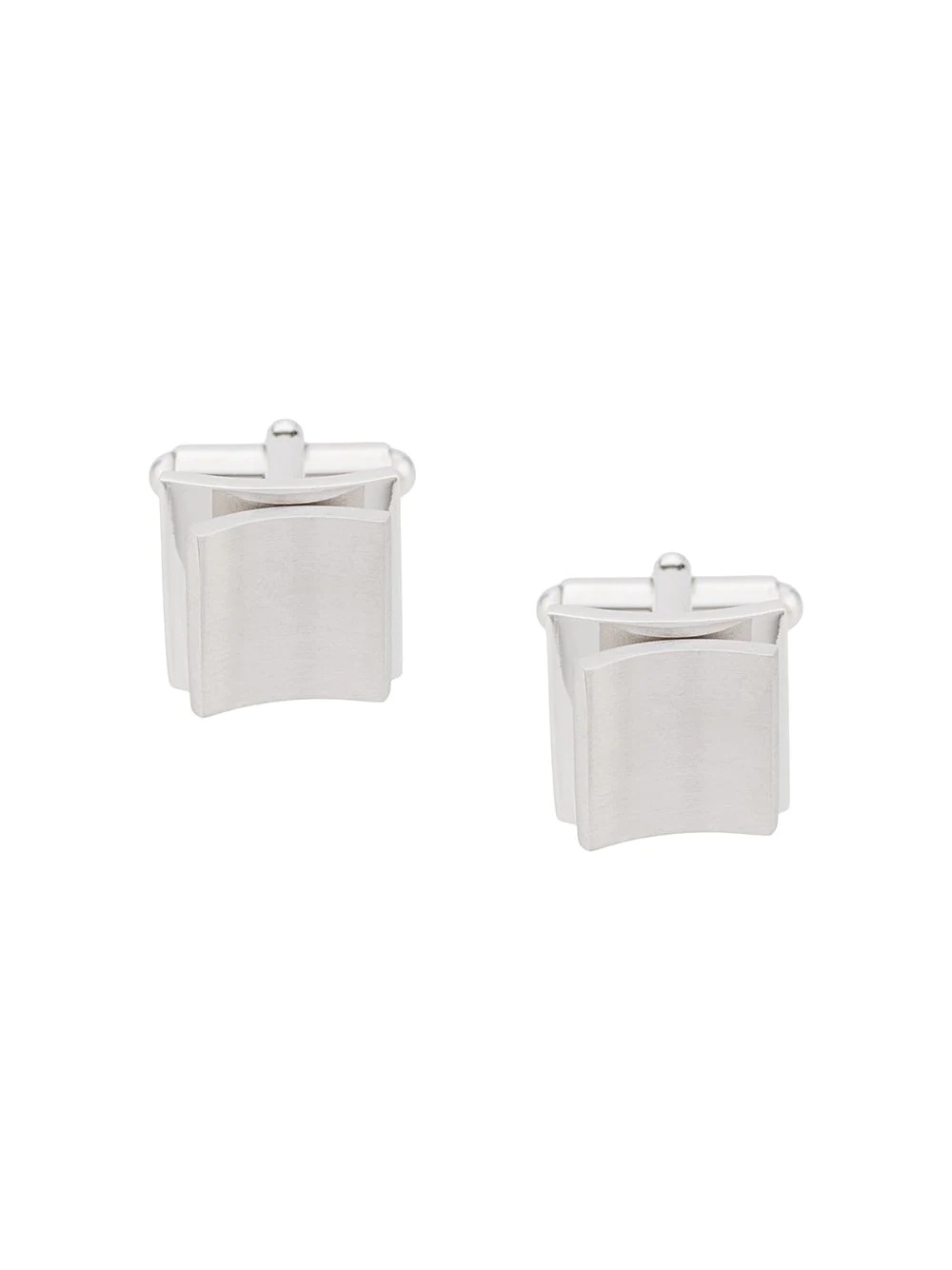 curved bar cufflinks - 1