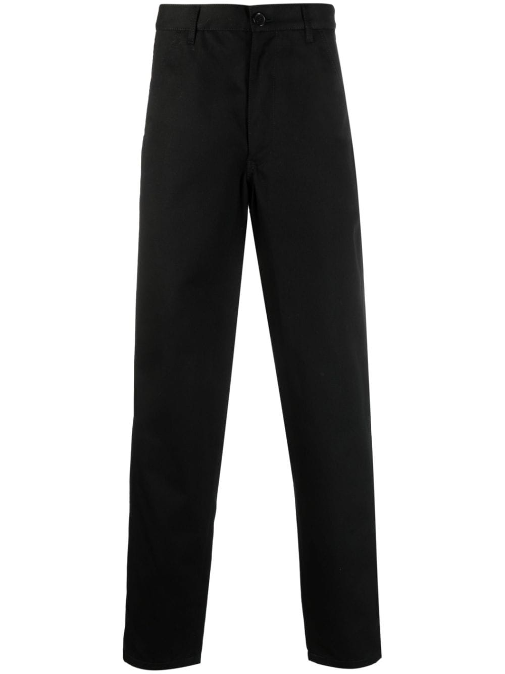 straight-leg cotton trousers - 1