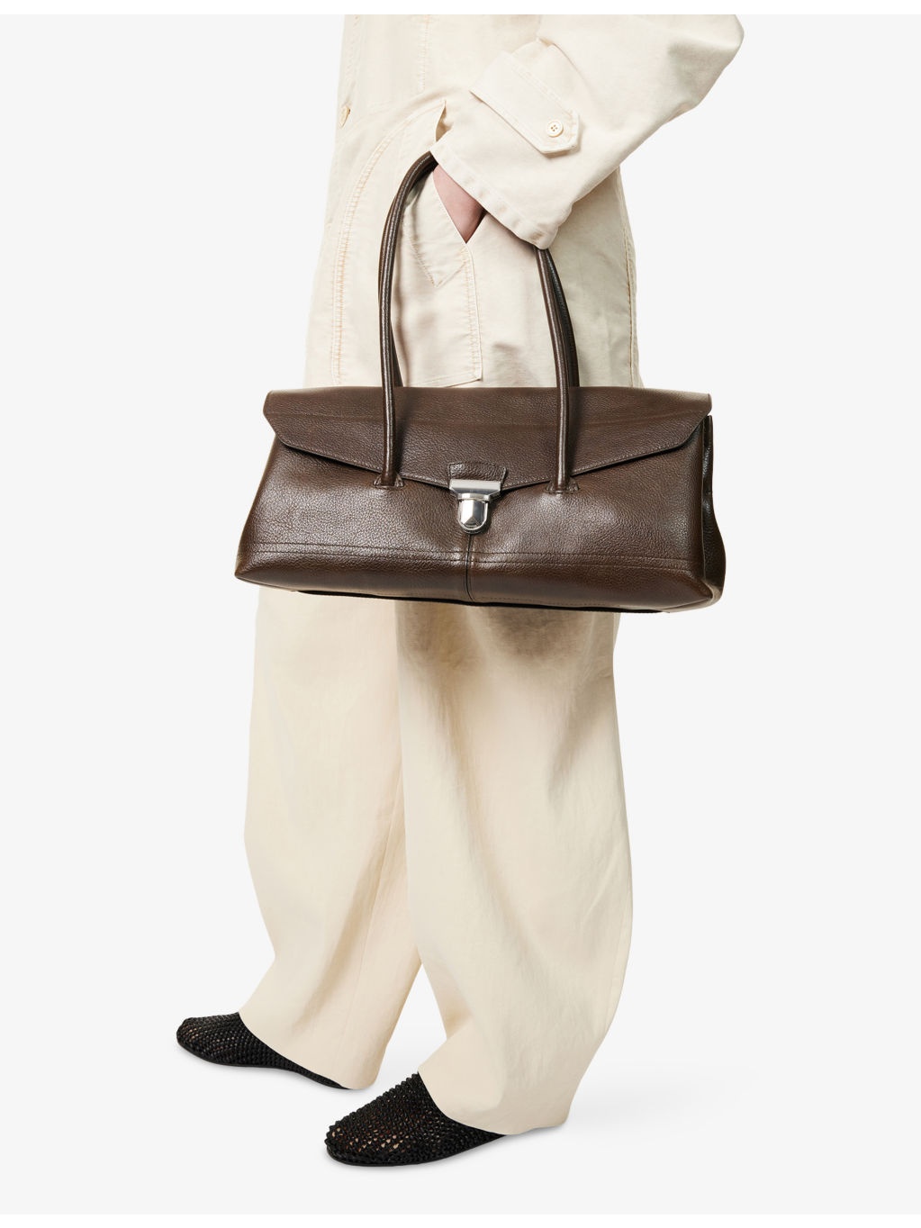 Shoulder Gear Leather Bag - 2