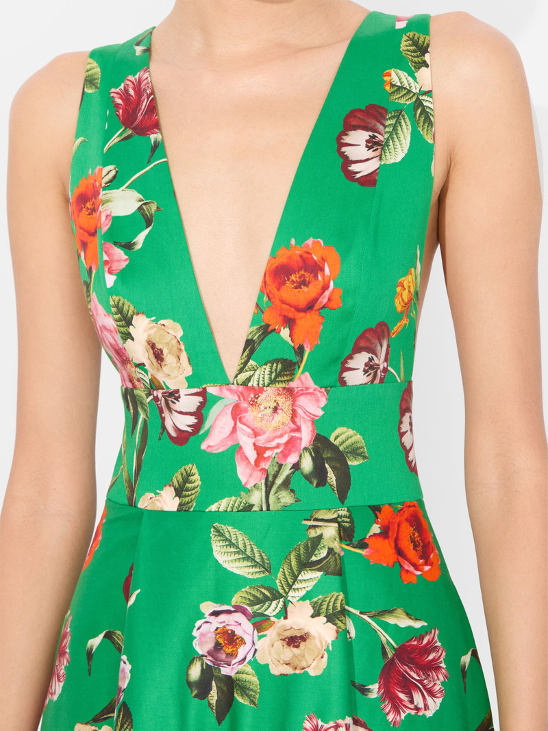 LILA HALTER STRUCTURED MAXI DRESS 2