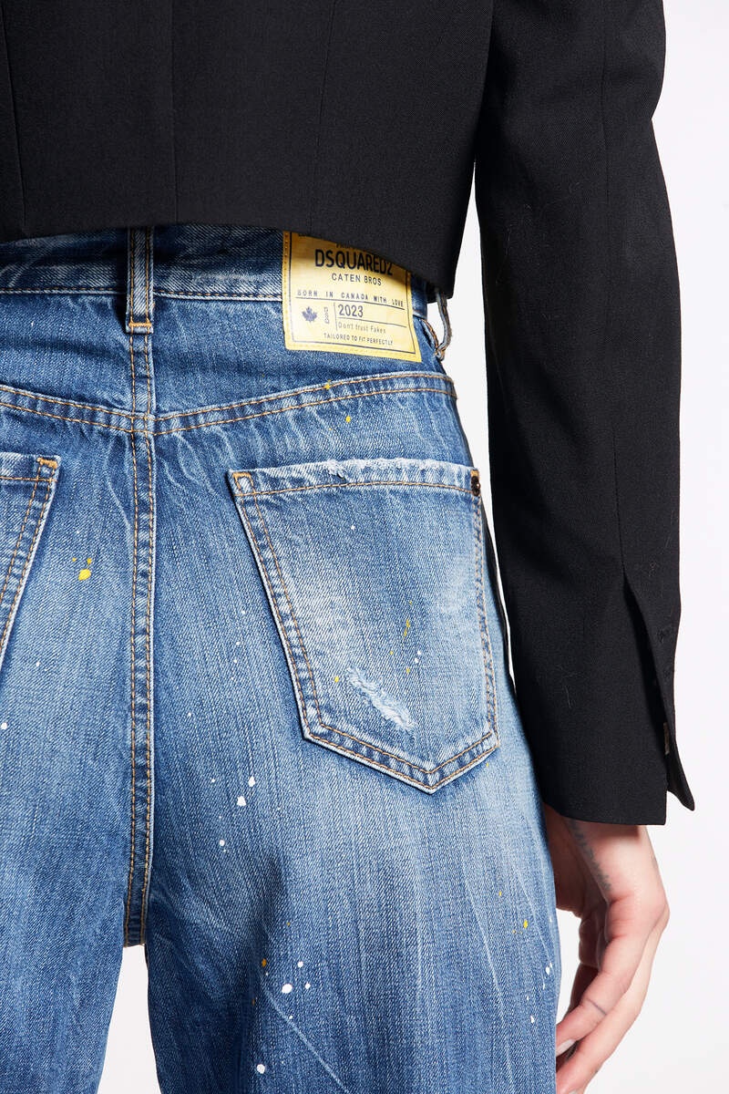 MEDIUM PATCH WASH SASOON JEANS - 4