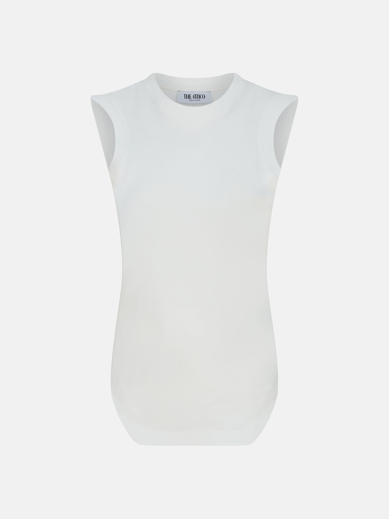 "REESE'' WHITE TANK TOP 1