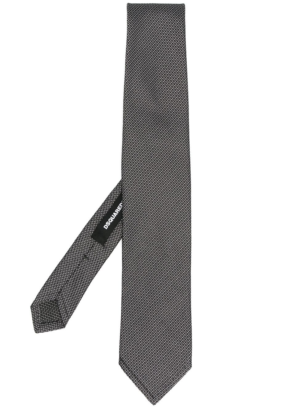 interwoven silk tie - 1