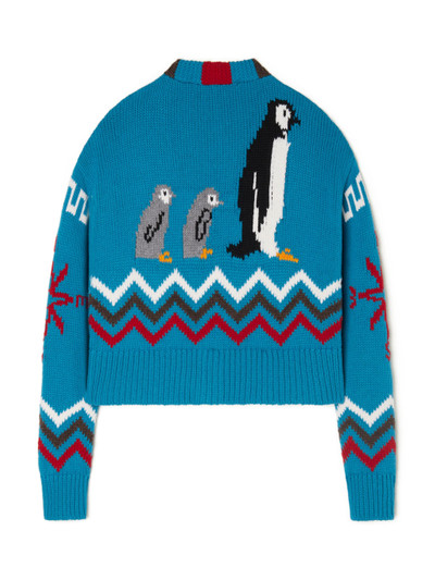 Alanui For The Love Of Penguins Crop Cardigan outlook