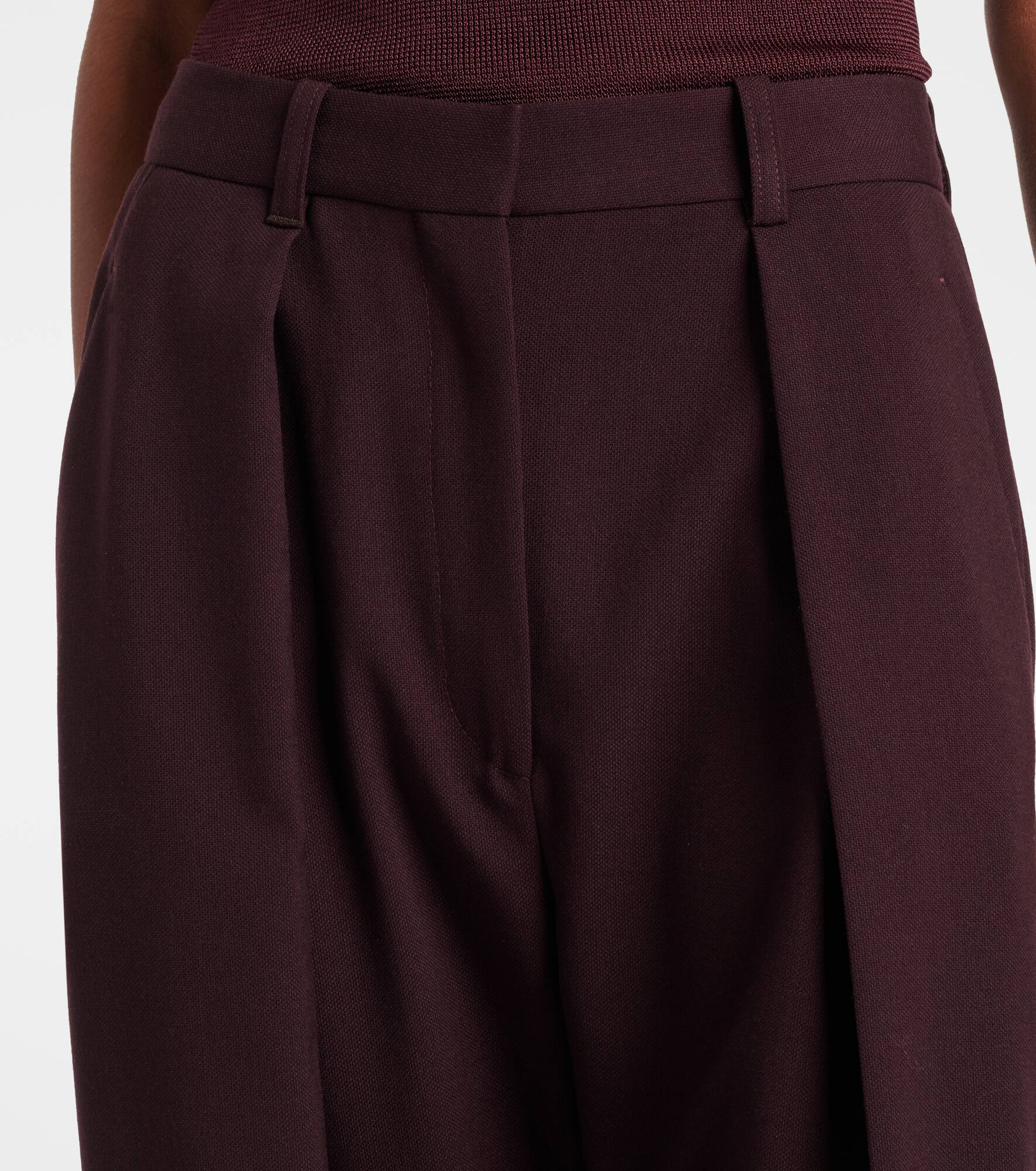 High-rise wide-leg pants - 4