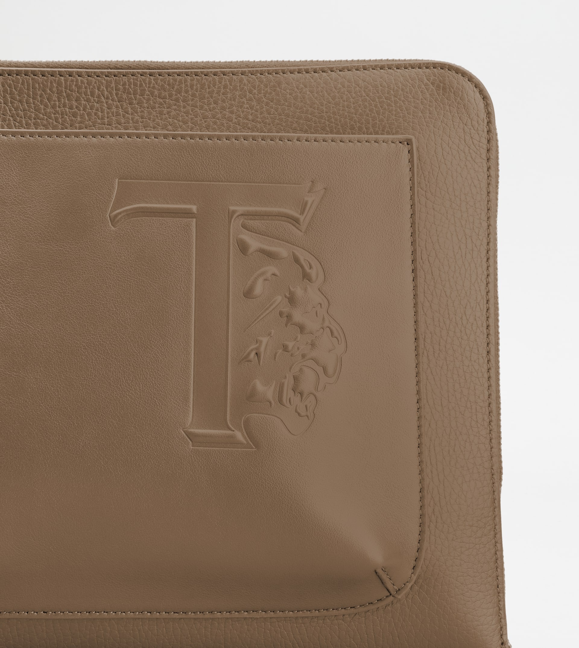 BAG IN LEATHER SMALL - BROWN - 4
