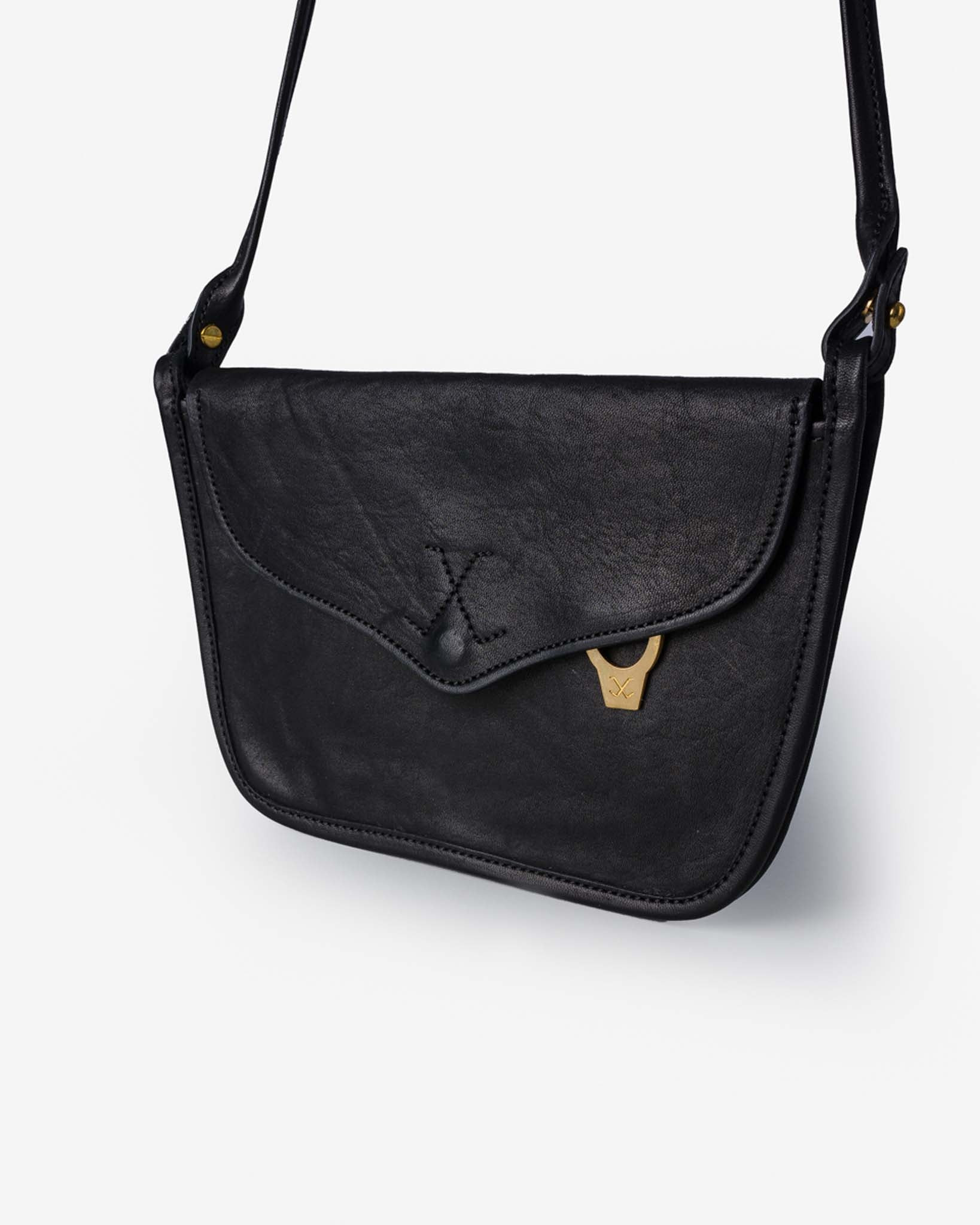 OGL-BV-TPW-HORSE-POCK-BAG-BLK OGL Brave Horsehide Pocket Bag - Black - 5