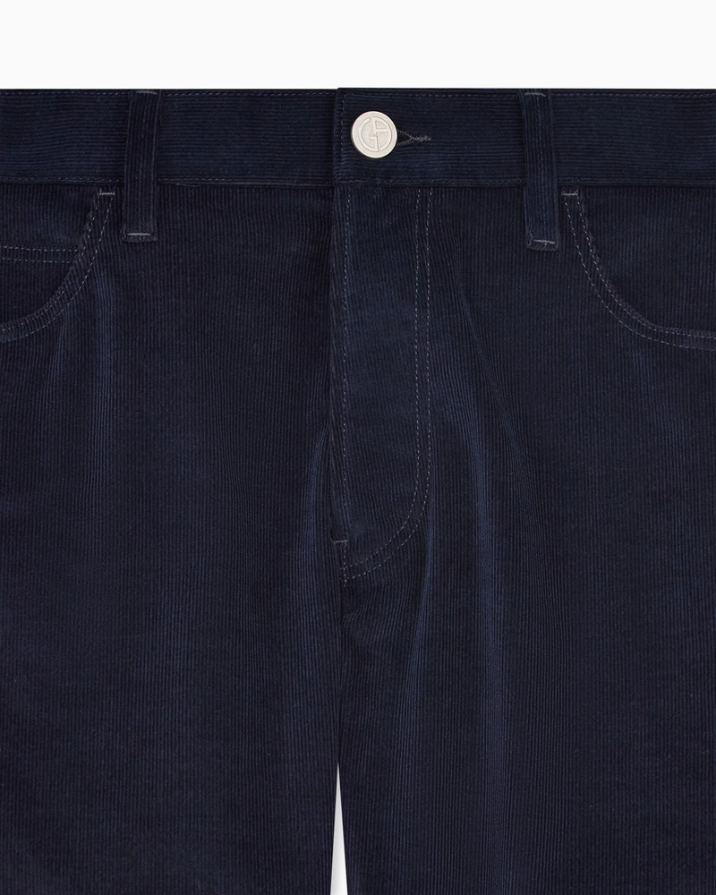 REGULAR-FIT, FIVE-POCKET TROUSERS IN COTTON AND CASHMERE 5