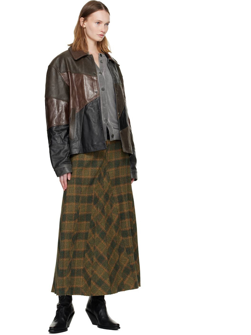 Andersson Bell Black & Brown Patchwork Leather Jacket outlook