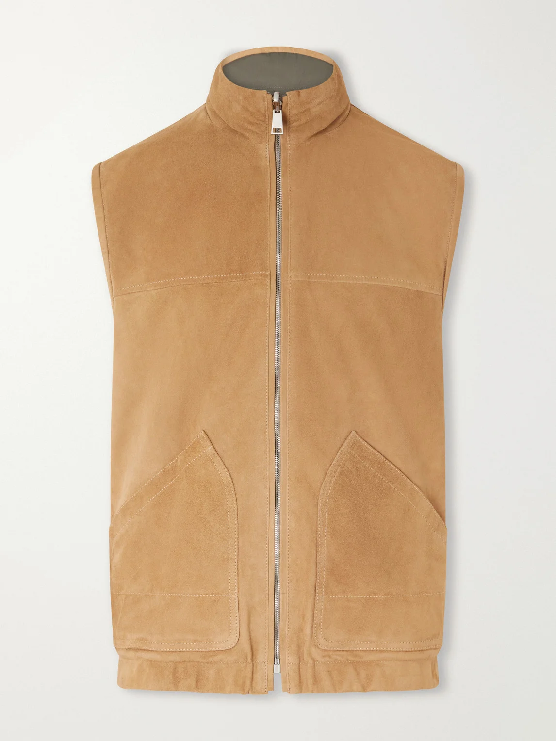 Reversible Suede Vest - 1